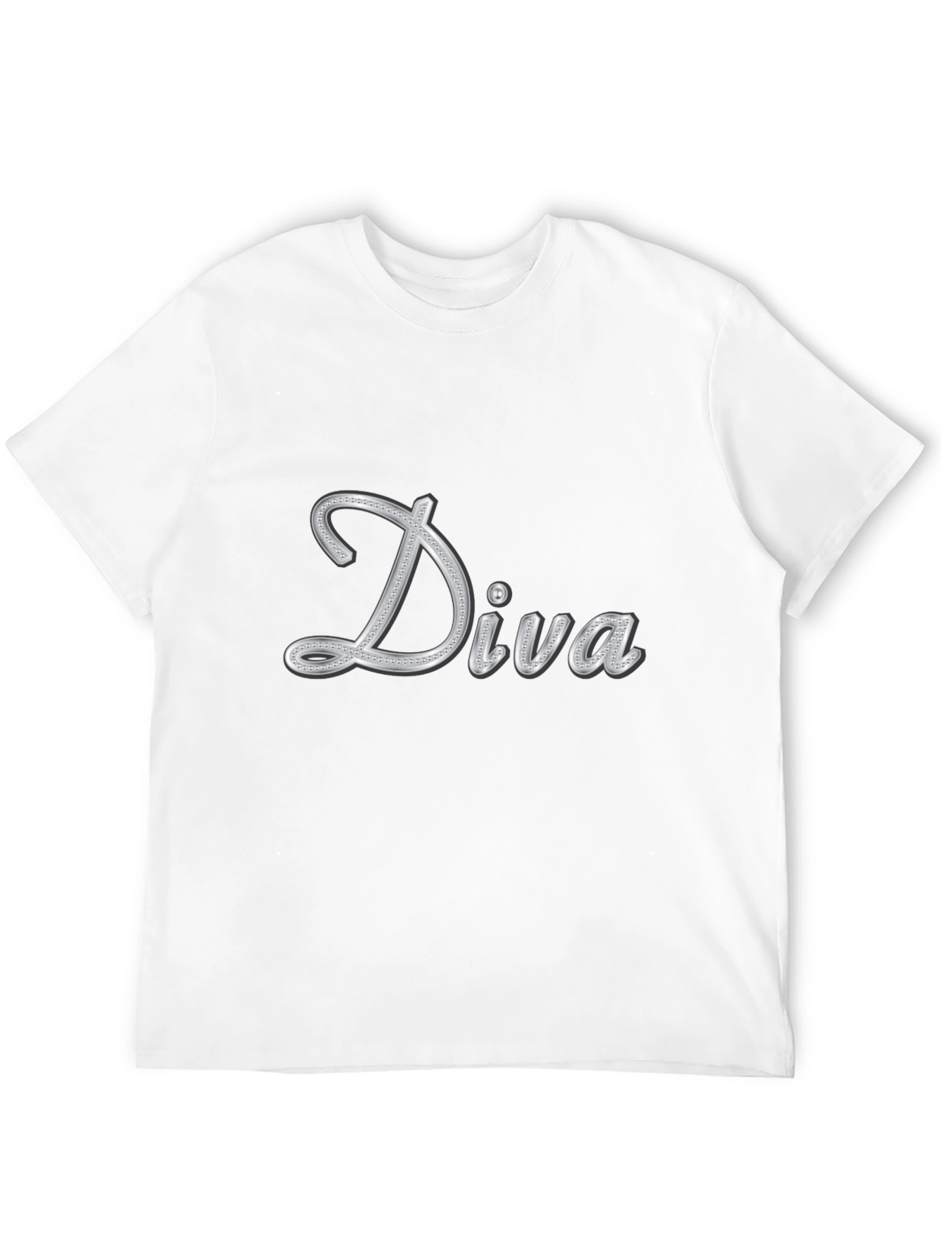 Diva Graphic Tee - Black Casual T-Shirt