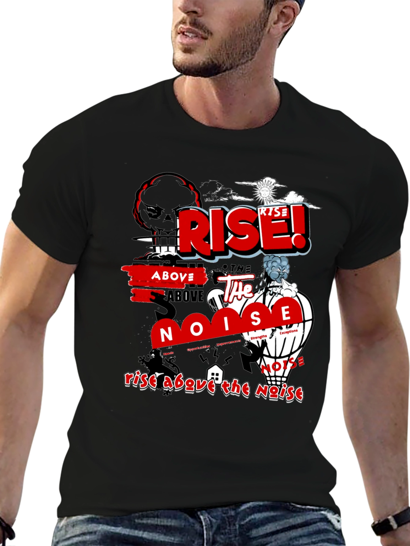 Rise Above the Noise Graphic T-Shirt