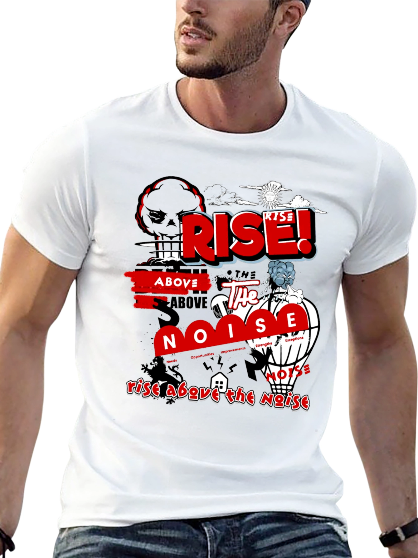 Rise Above the Noise Graphic T-Shirt