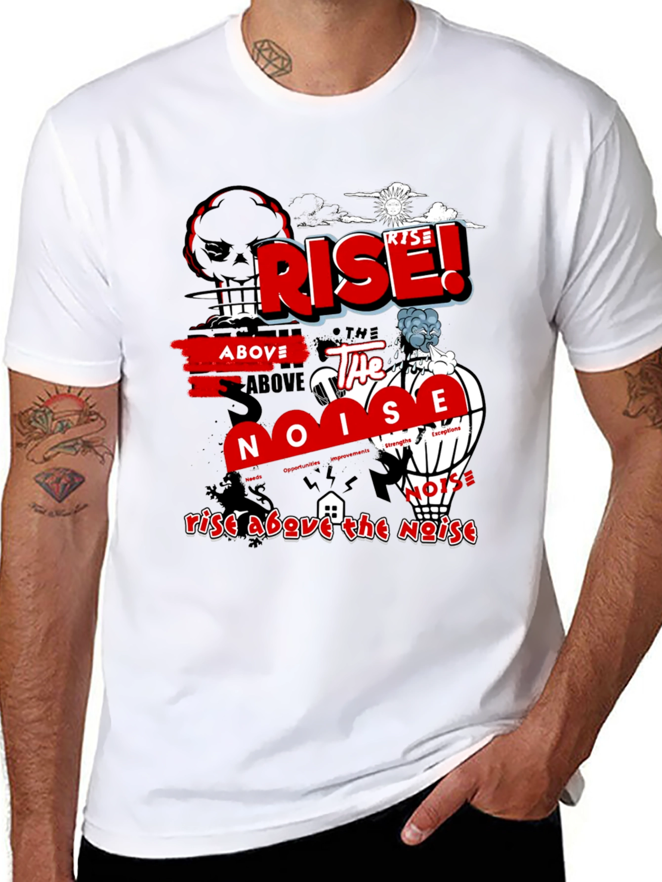 Rise Above the Noise Graphic T-Shirt