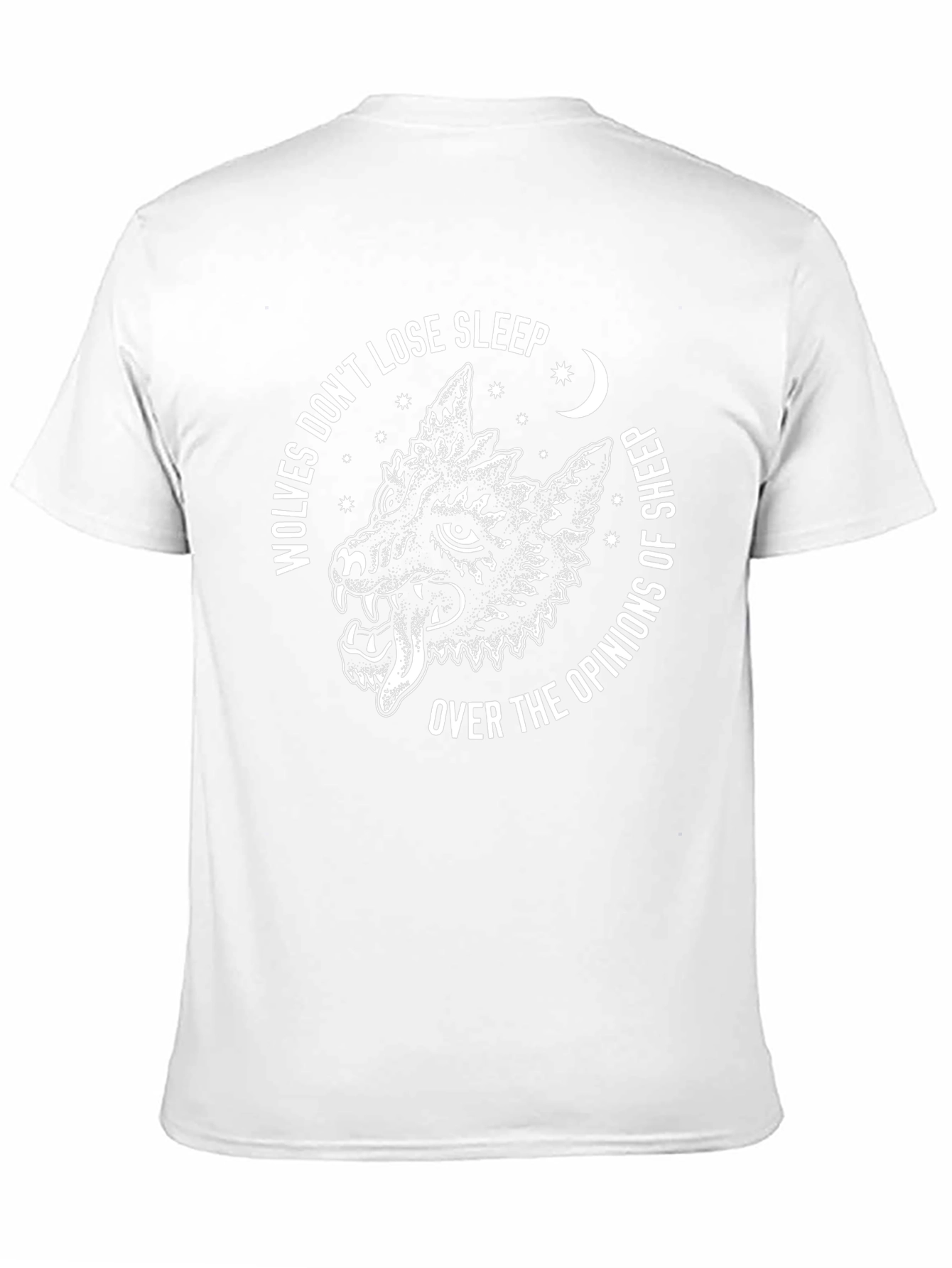 Wolf Opinion Graphic Tee - Black Cotton T-Shirt