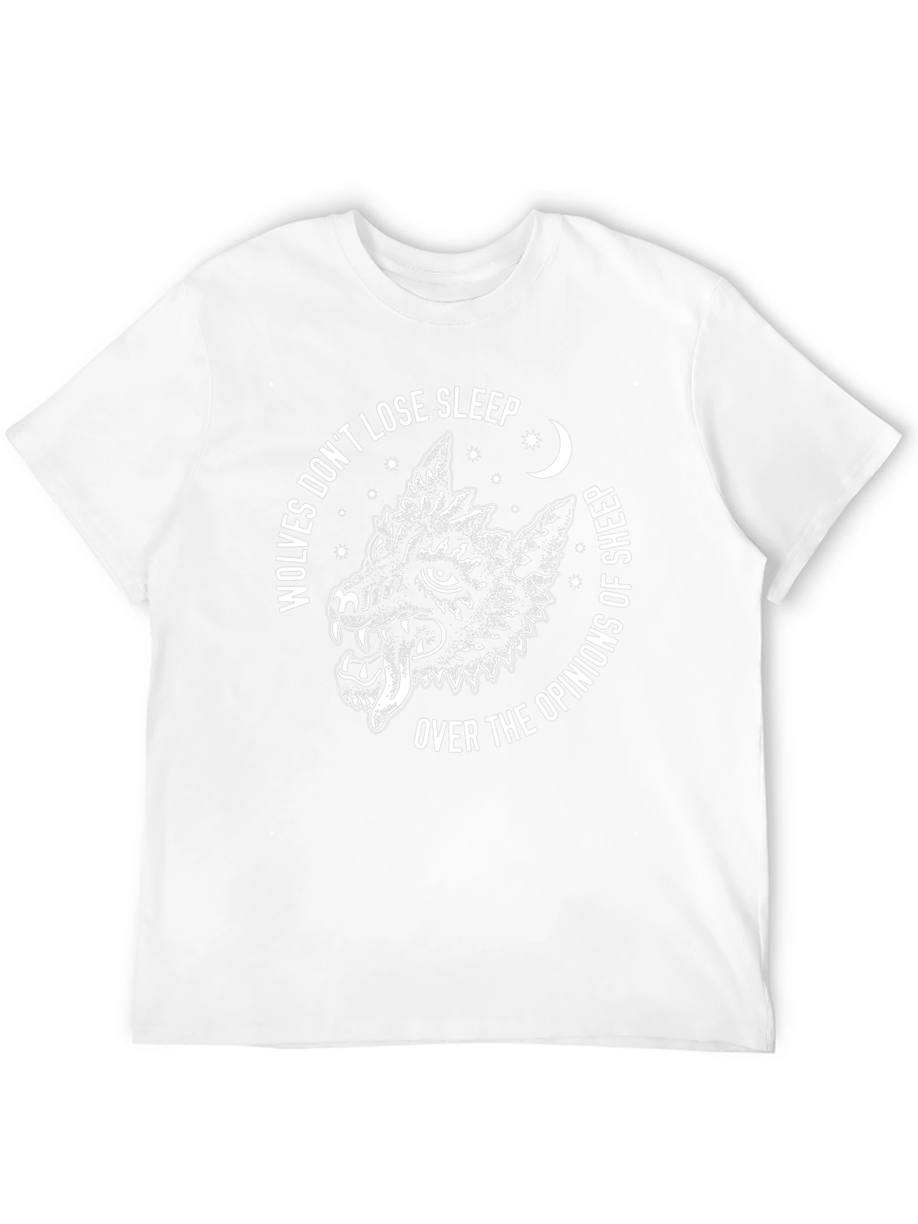 Wolf Opinion Graphic Tee - Black Cotton T-Shirt