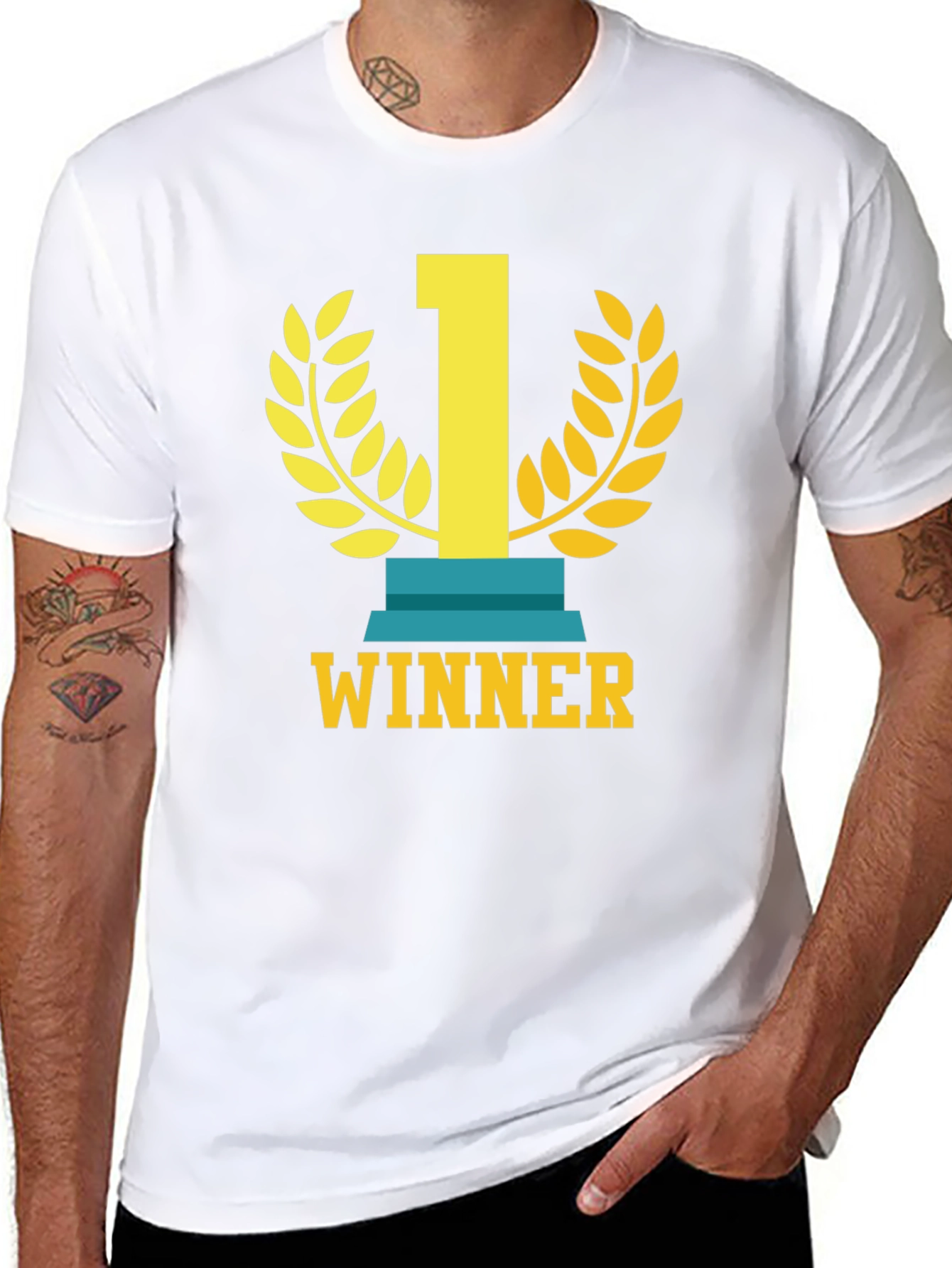 Winner T-Shirt - Champion Graphic Tee - Casual Apparel