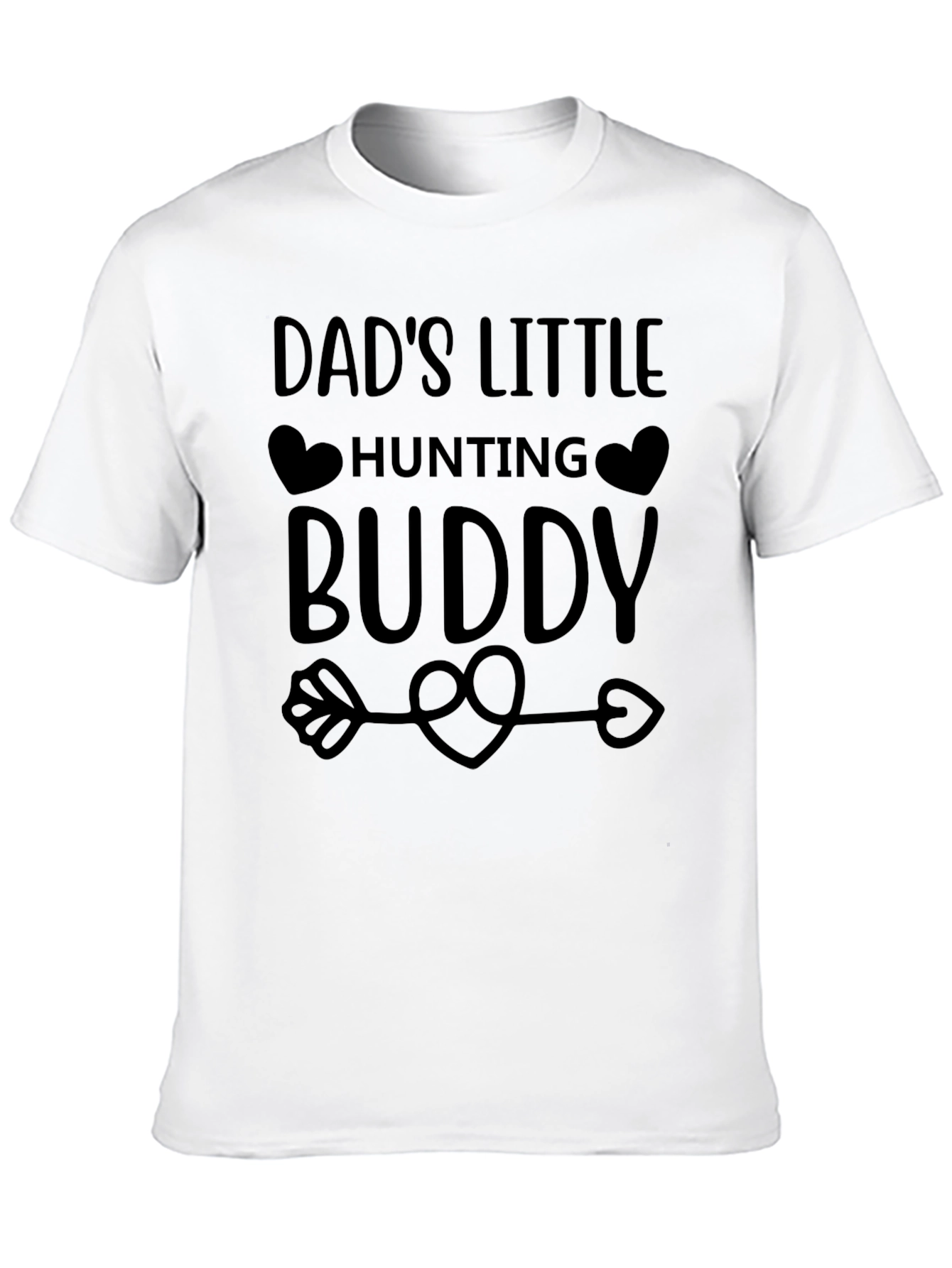 Dads Little Hunting Buddy Graphic Tee - Black