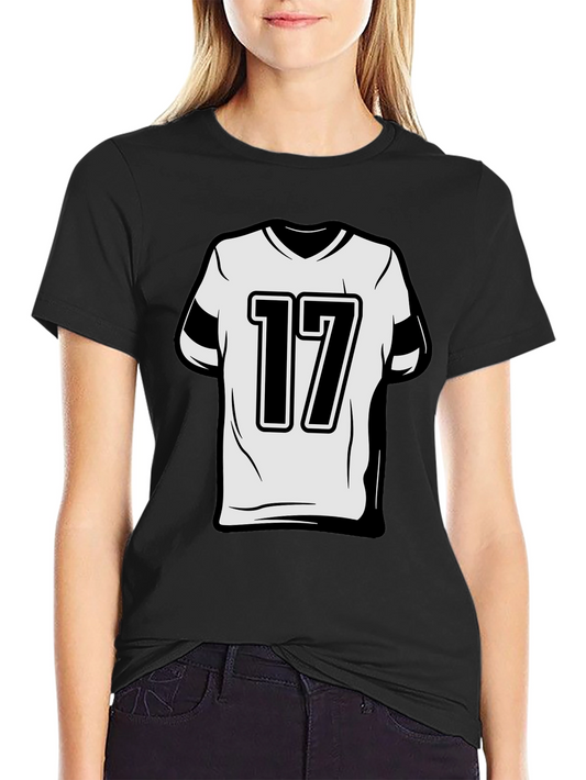 Number 17 Graphic Tee - Sporty Style