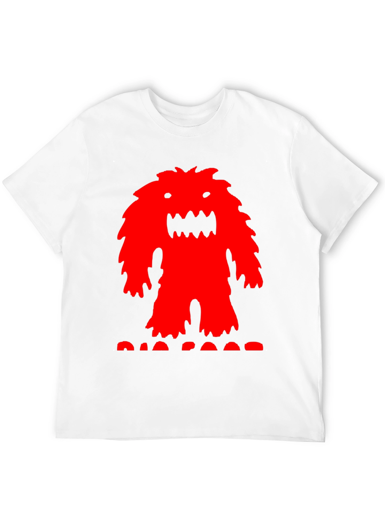 Red Monster Graphic T-Shirt - Mens Black Tee