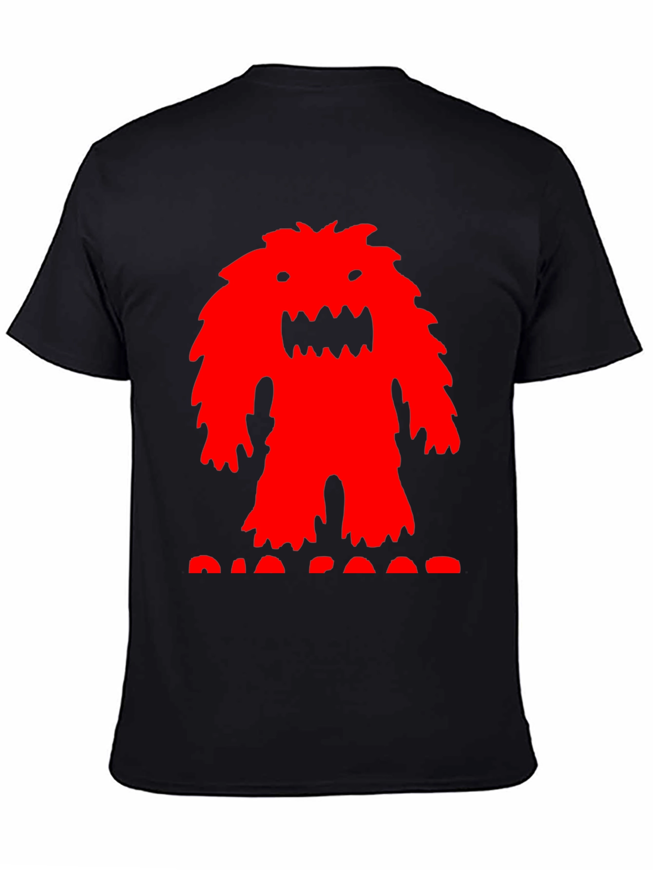 Red Monster Graphic T-Shirt - Mens Black Tee