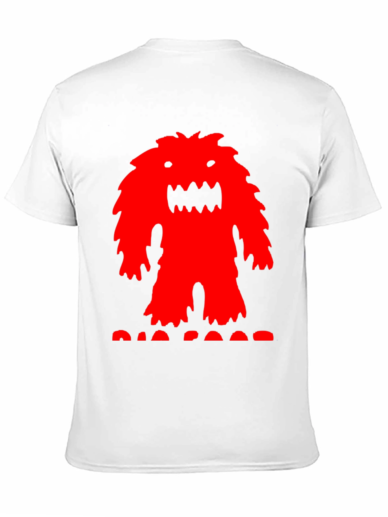 Red Monster Graphic T-Shirt - Mens Black Tee
