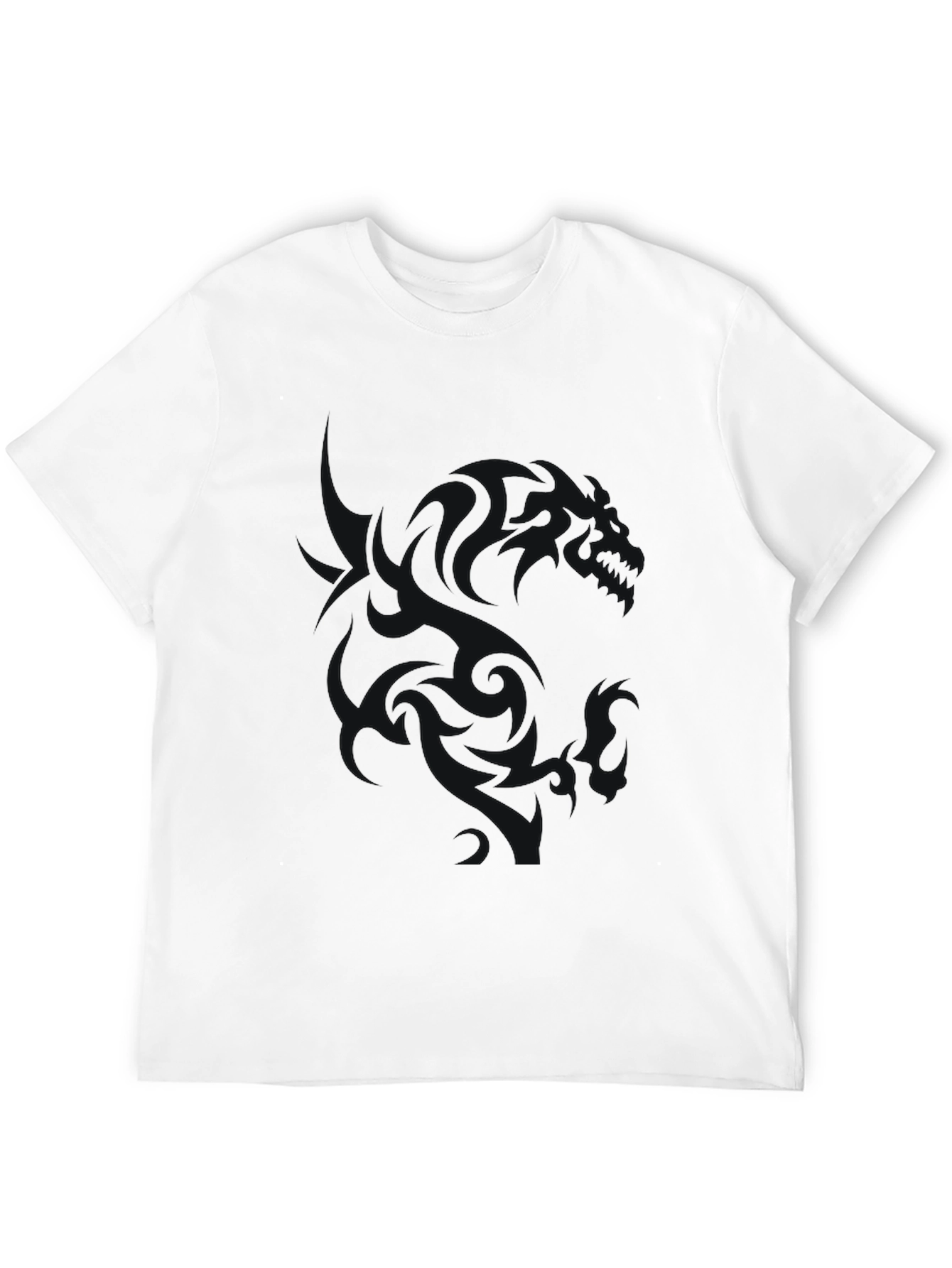 Mens Black Graphic T-Shirt - Casual Style