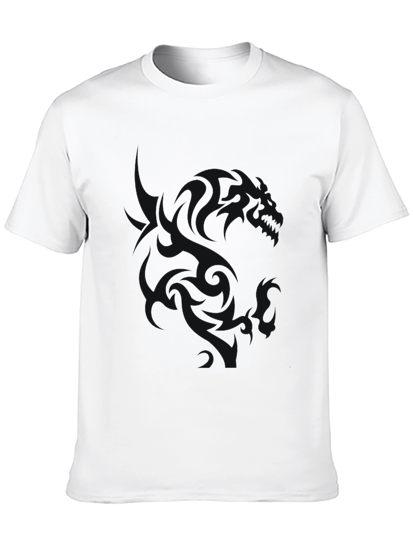 Mens Black Graphic T-Shirt - Casual Style