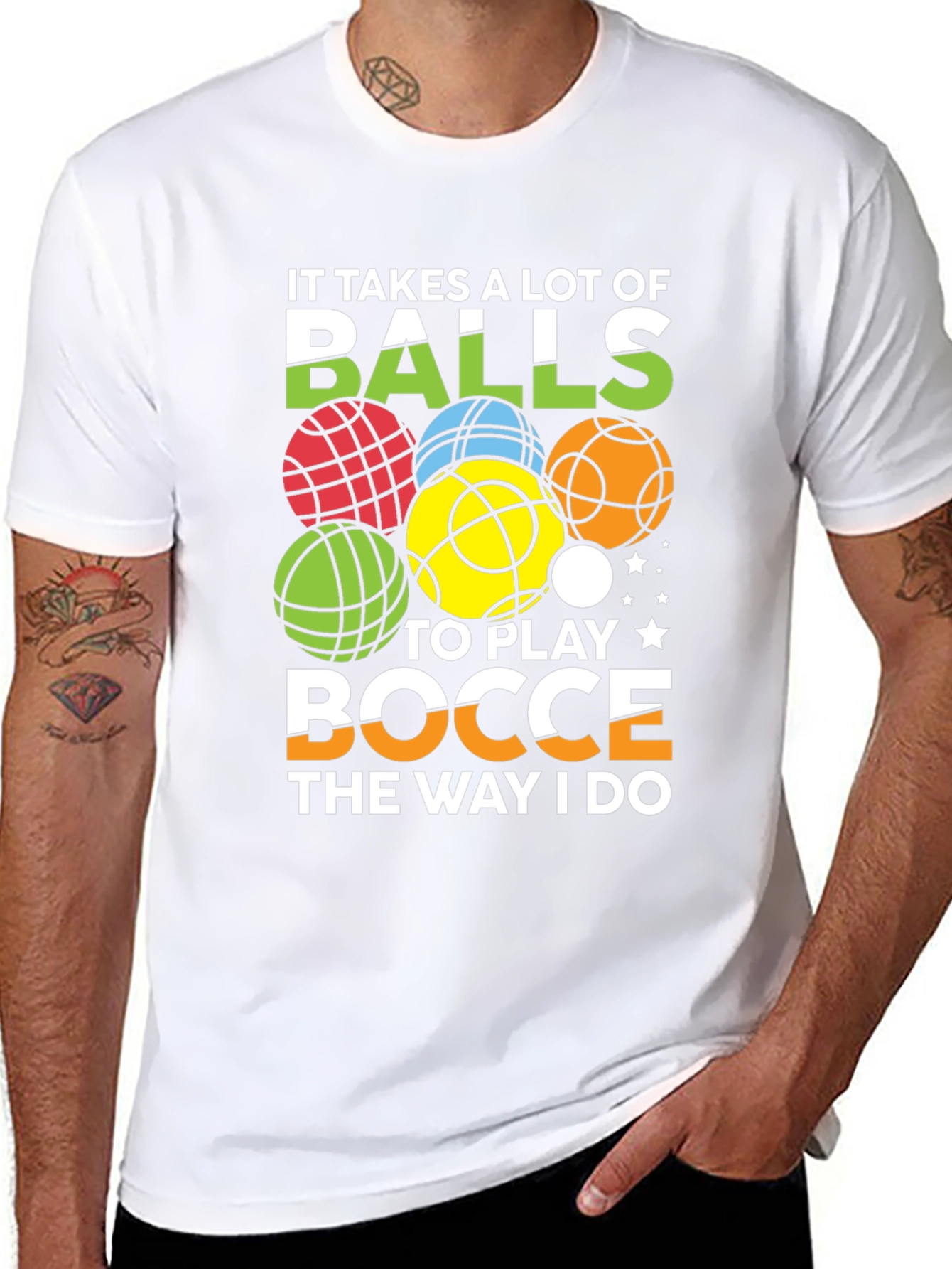 Bocce Balls Graphic Tee - It Takes Balls