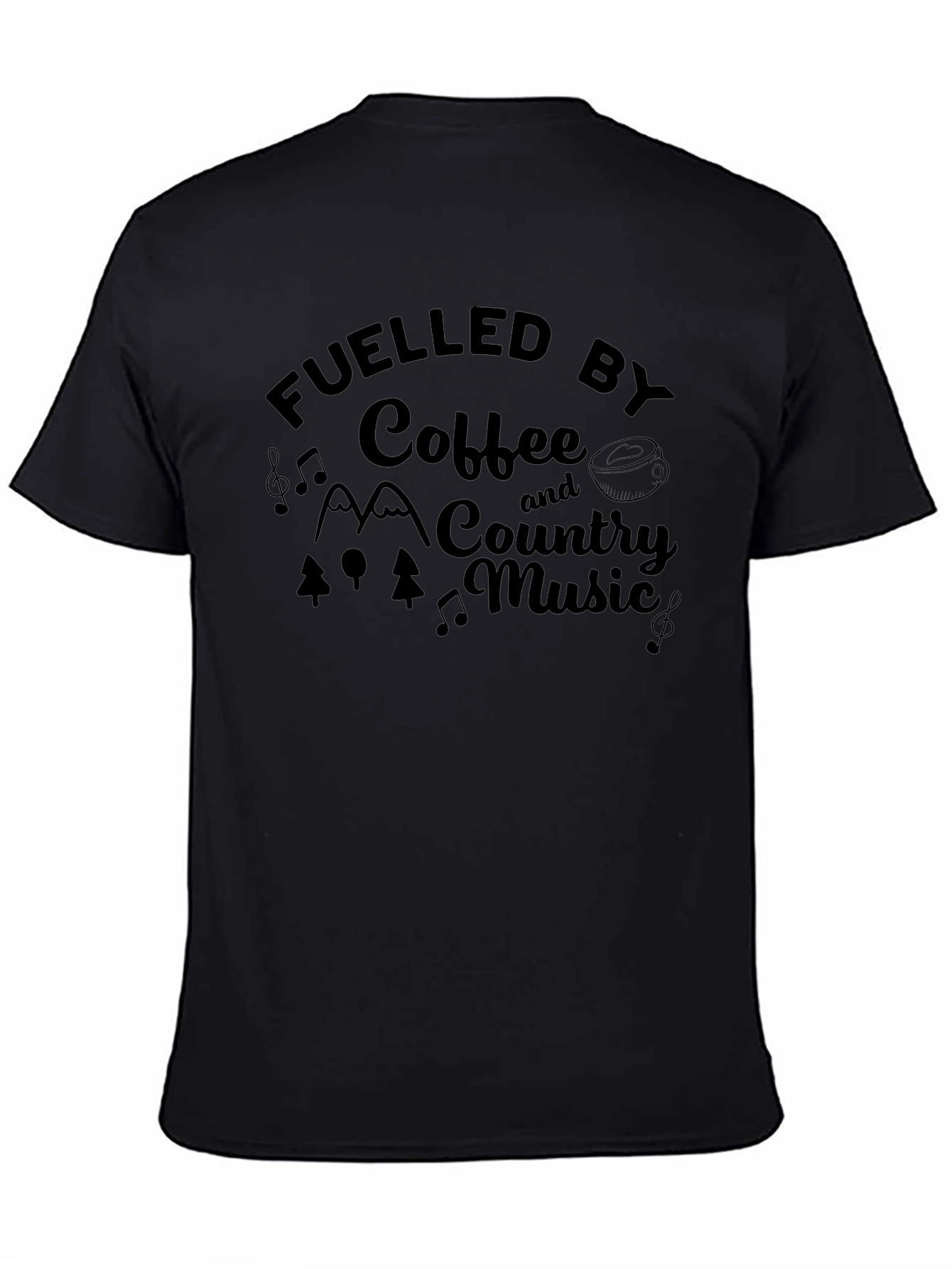 Fuelled By Coffee & Country Music Graphic T-Shirt