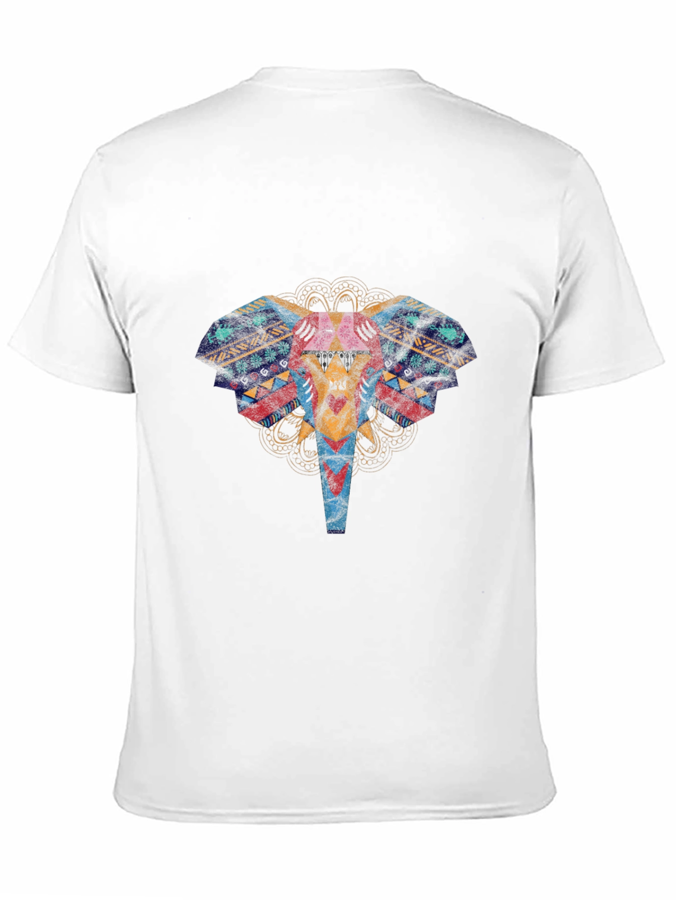 Elephant Graphic Print T-Shirt - Black