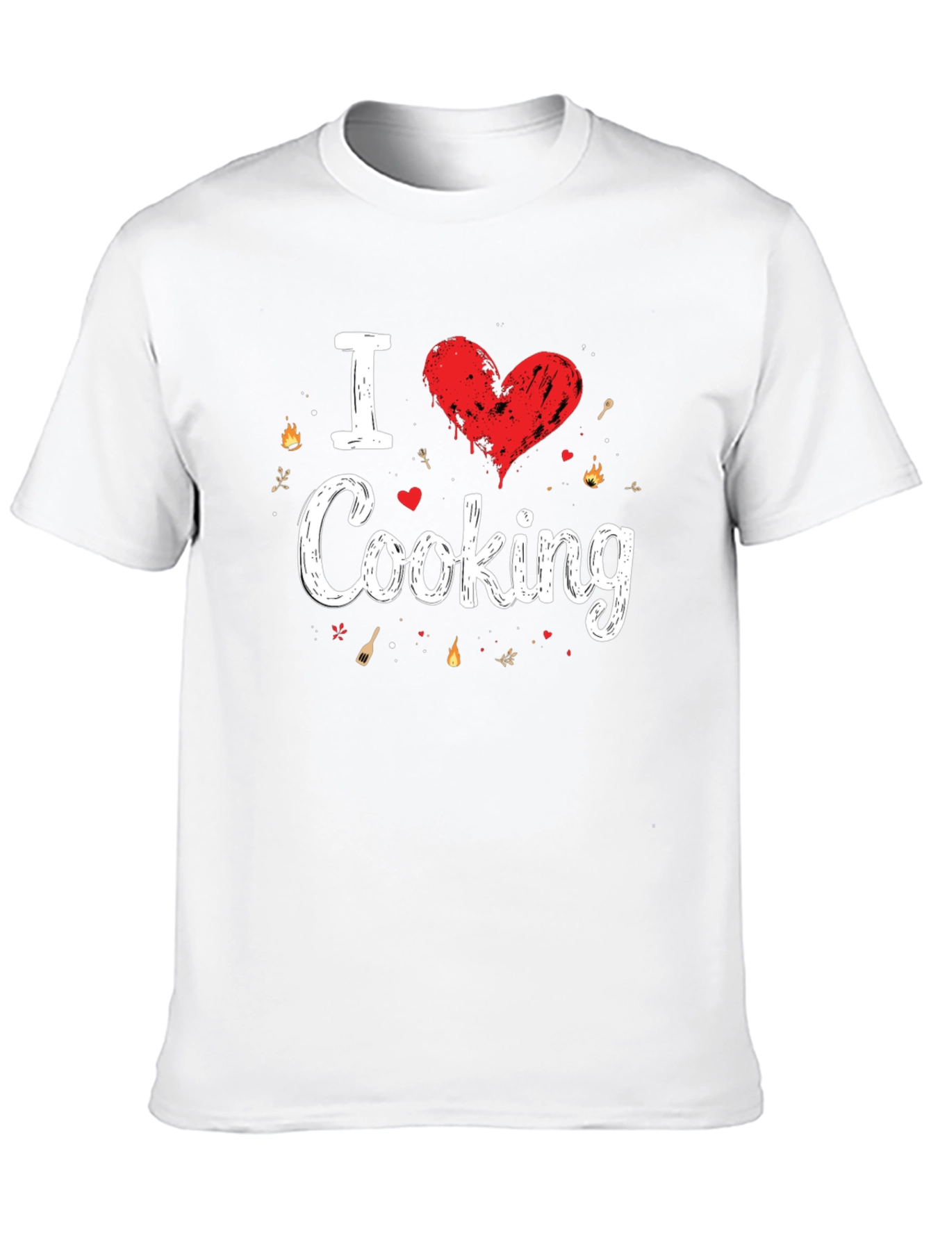 I Love Cooking Black T-Shirt