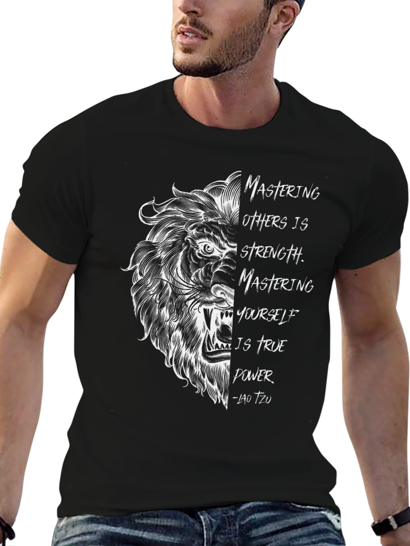 Lion Art T-Shirt | Motivational Tee