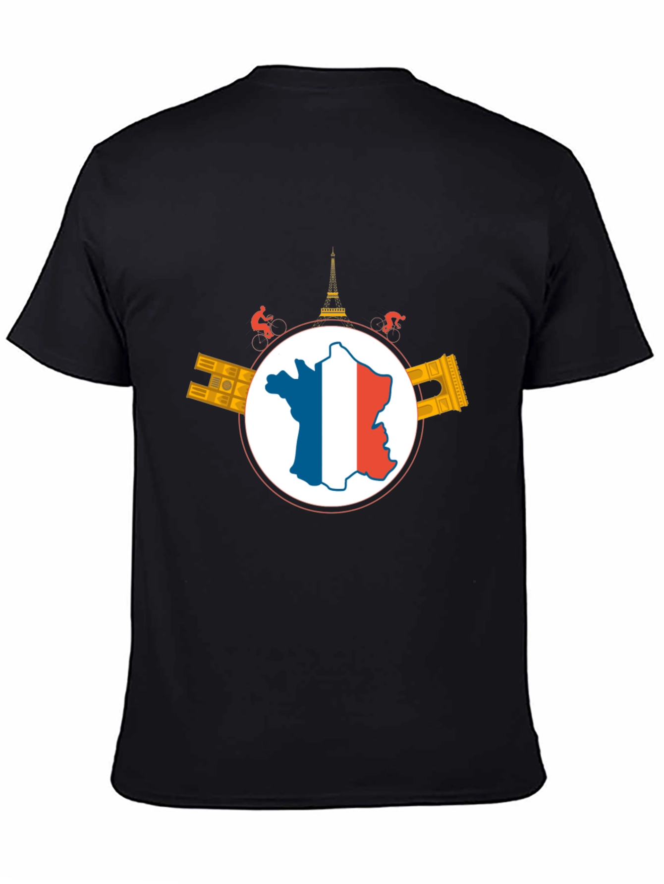 France Cycling Graphic T-Shirt - Black
