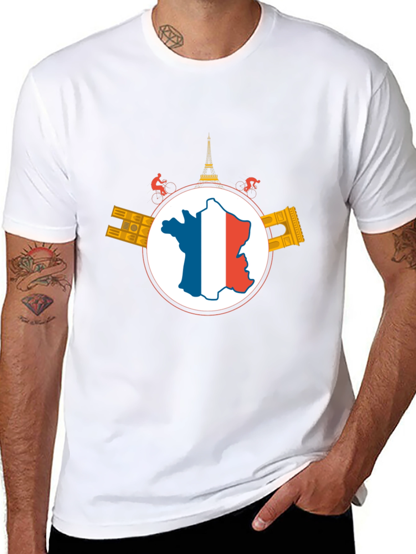 France Cycling Graphic T-Shirt - Black