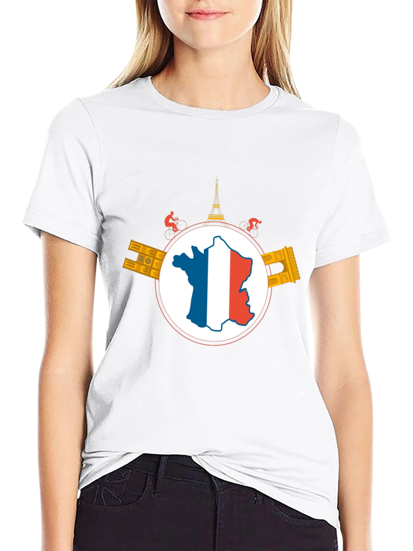 France Cycling Graphic T-Shirt - Black