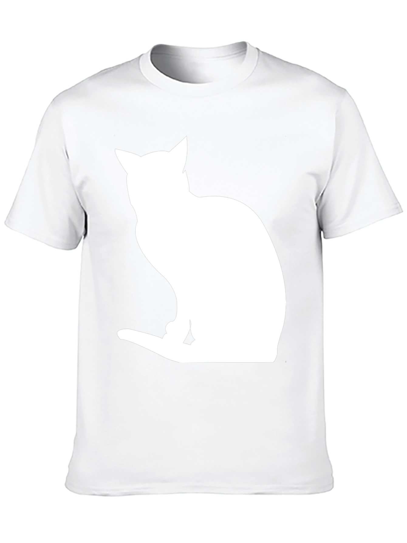 Cat Silhouette Black T-Shirt