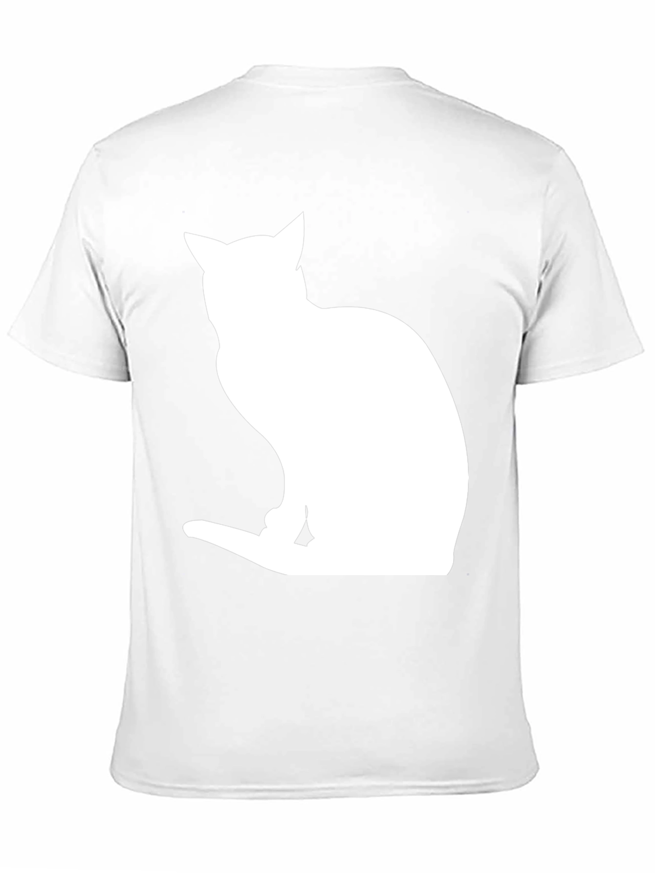 Cat Silhouette Black T-Shirt