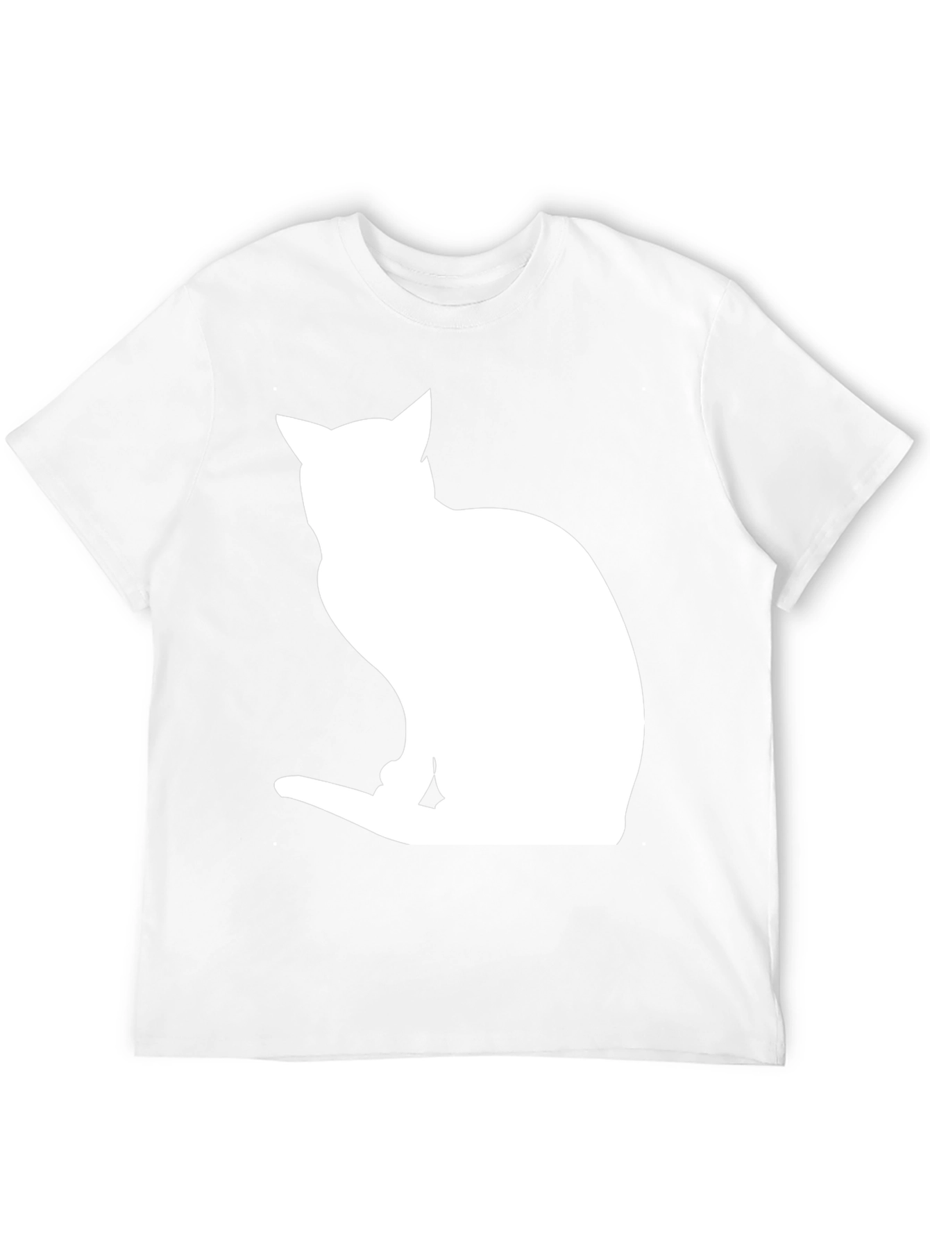 Cat Silhouette Black T-Shirt