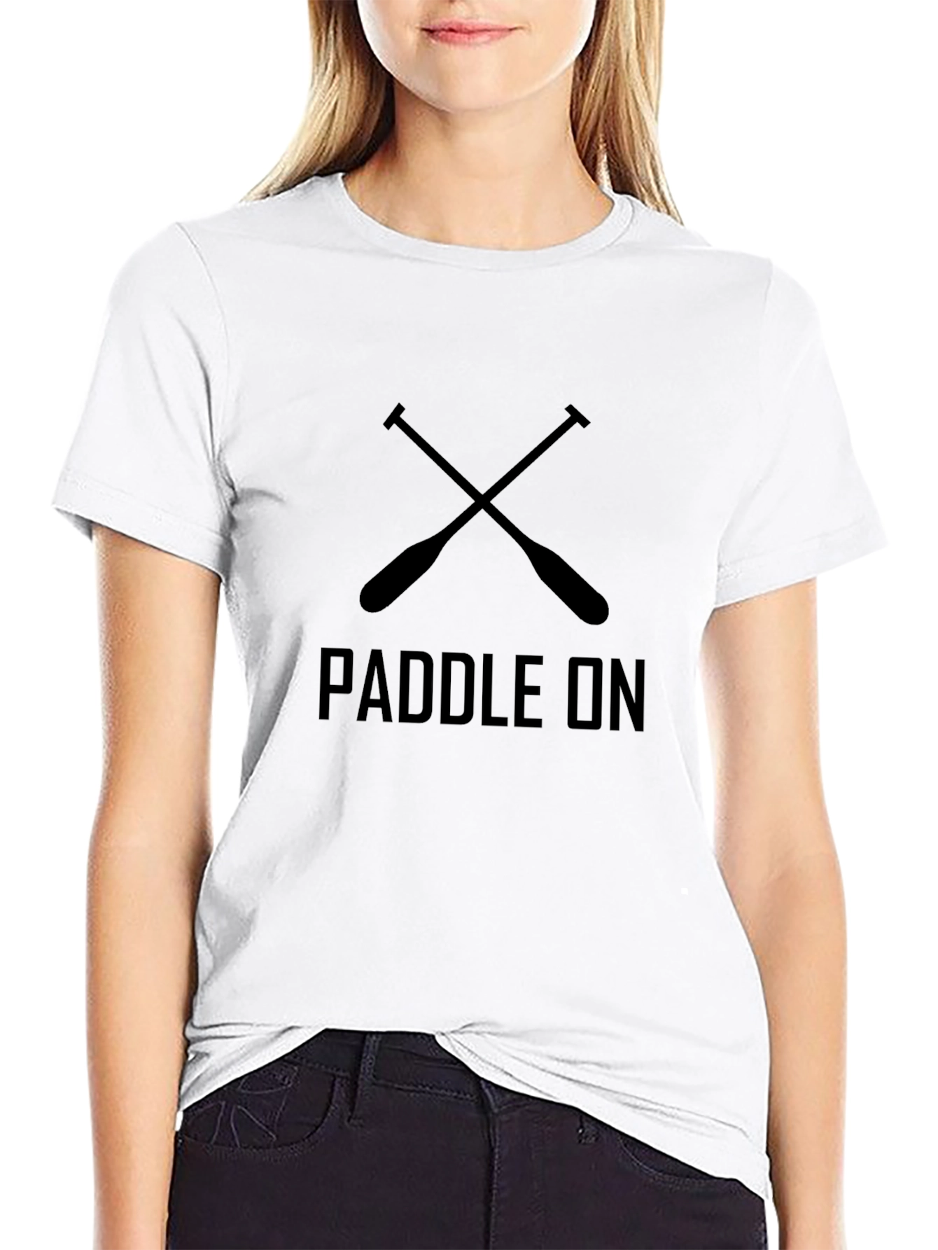 Paddle On Graphic Tee - Black