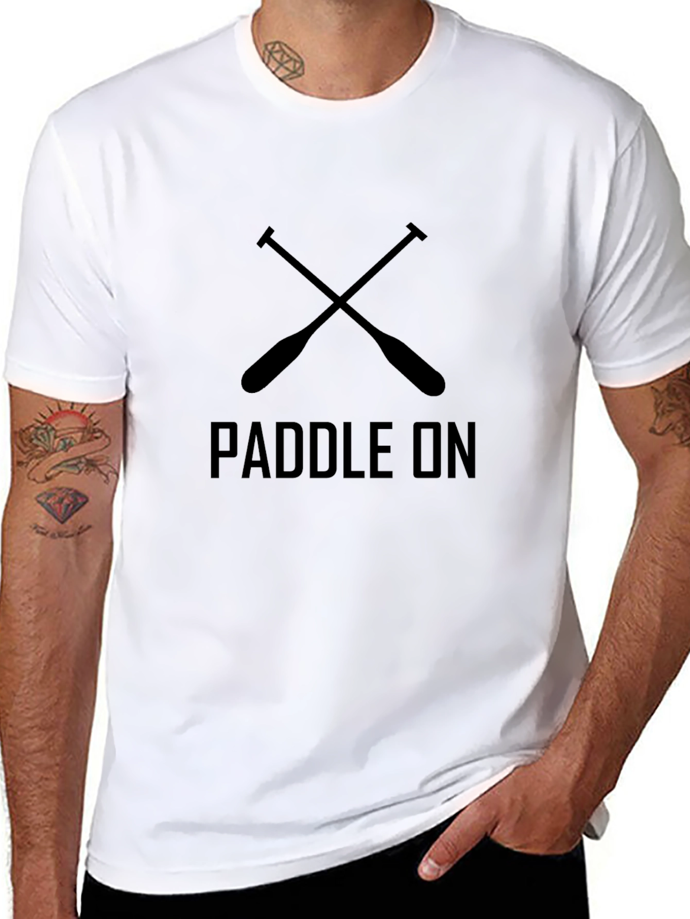 Paddle On Graphic Tee - Black