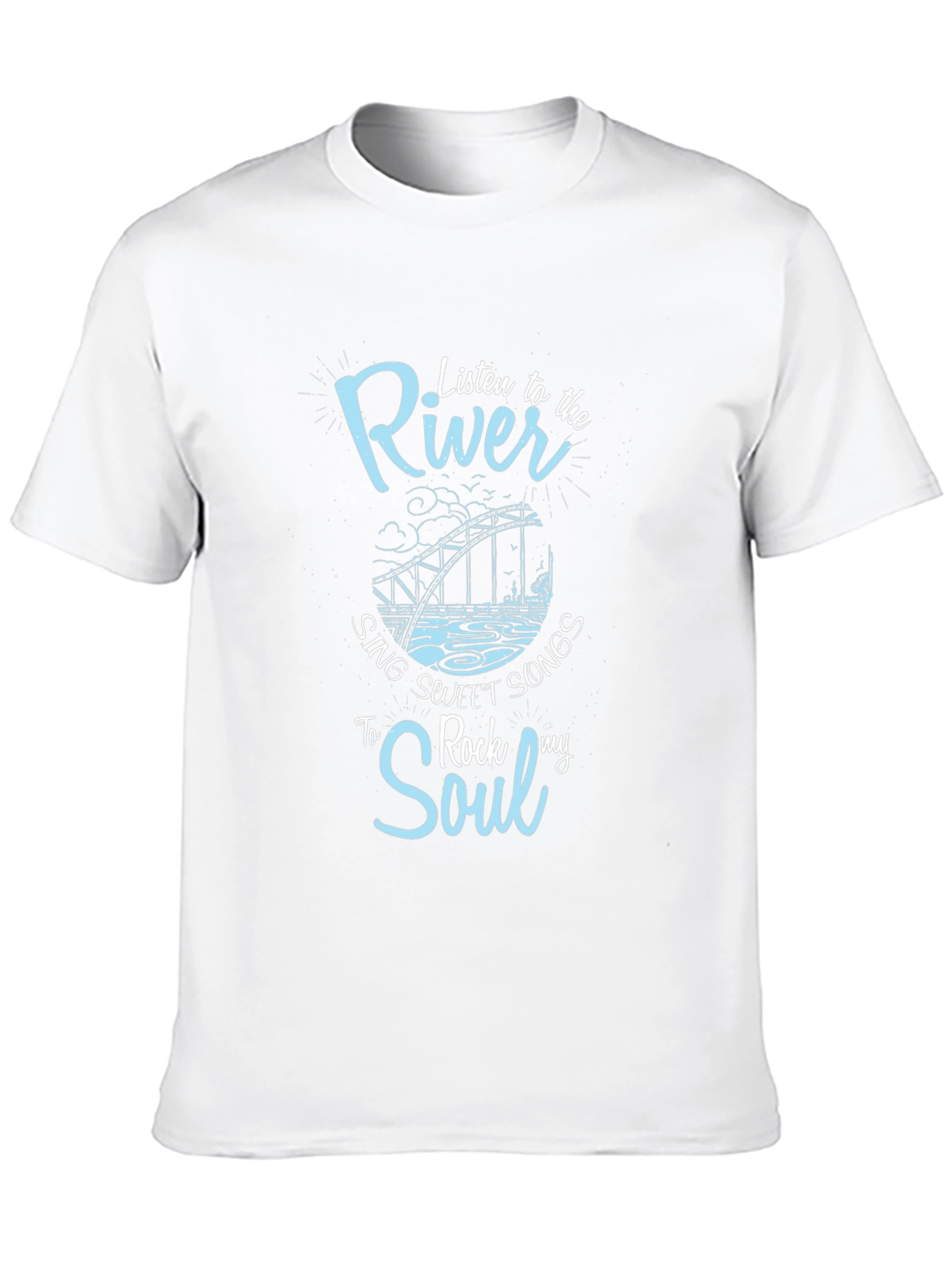 River Rock My Soul Graphic T-Shirt - Black