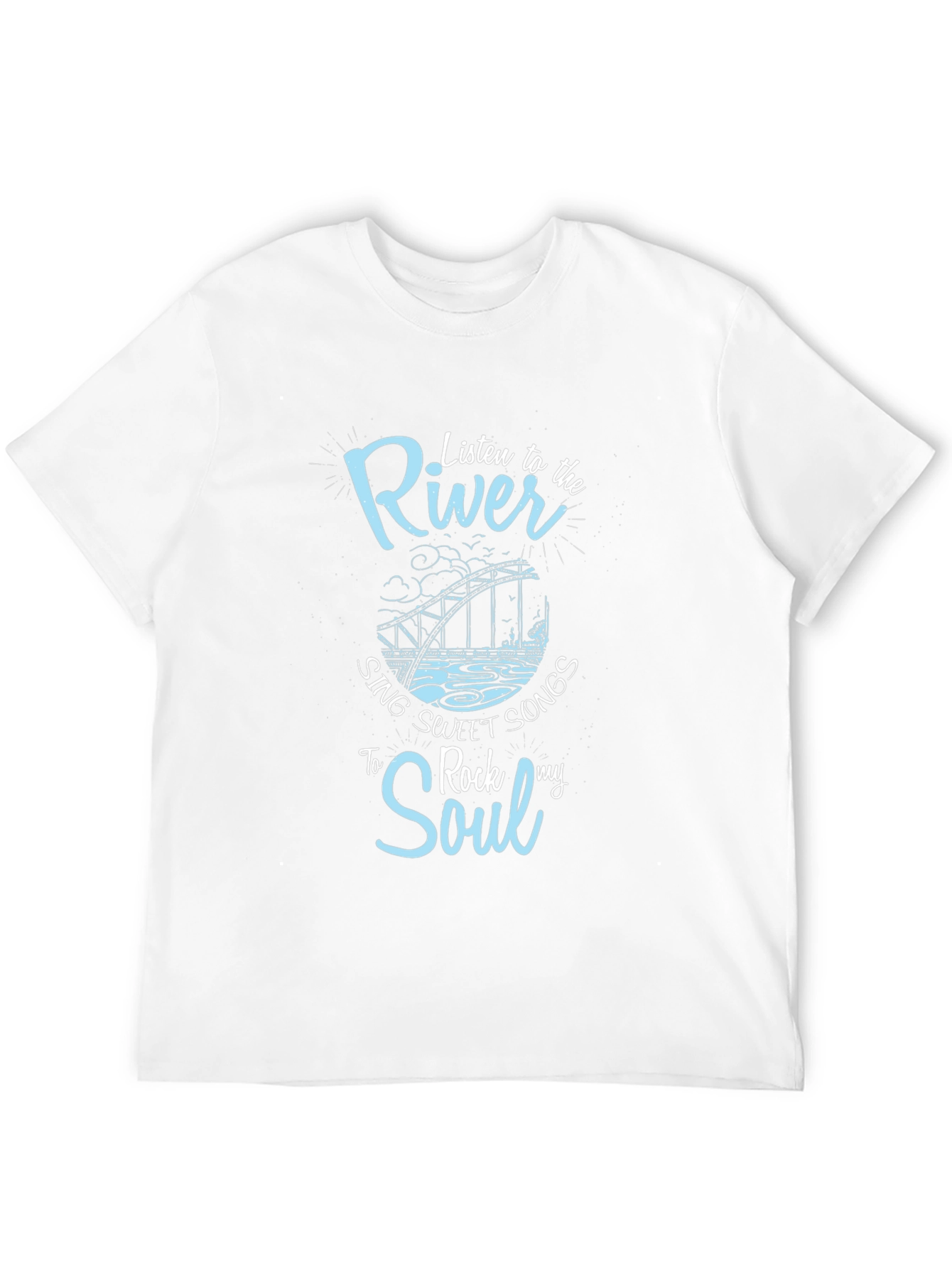 River Rock My Soul Graphic T-Shirt - Black