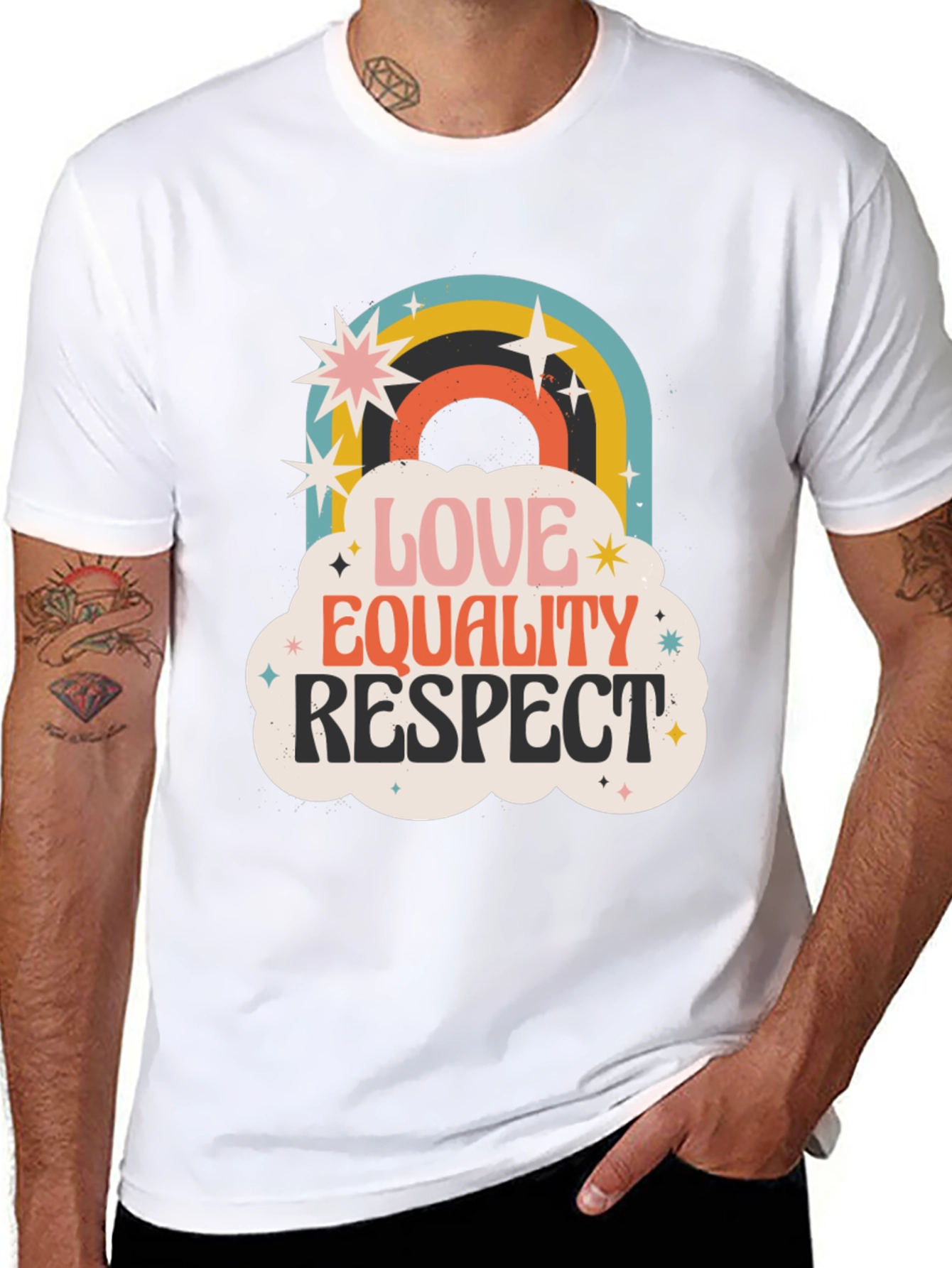Love Equality Respect Retro Graphic Tee