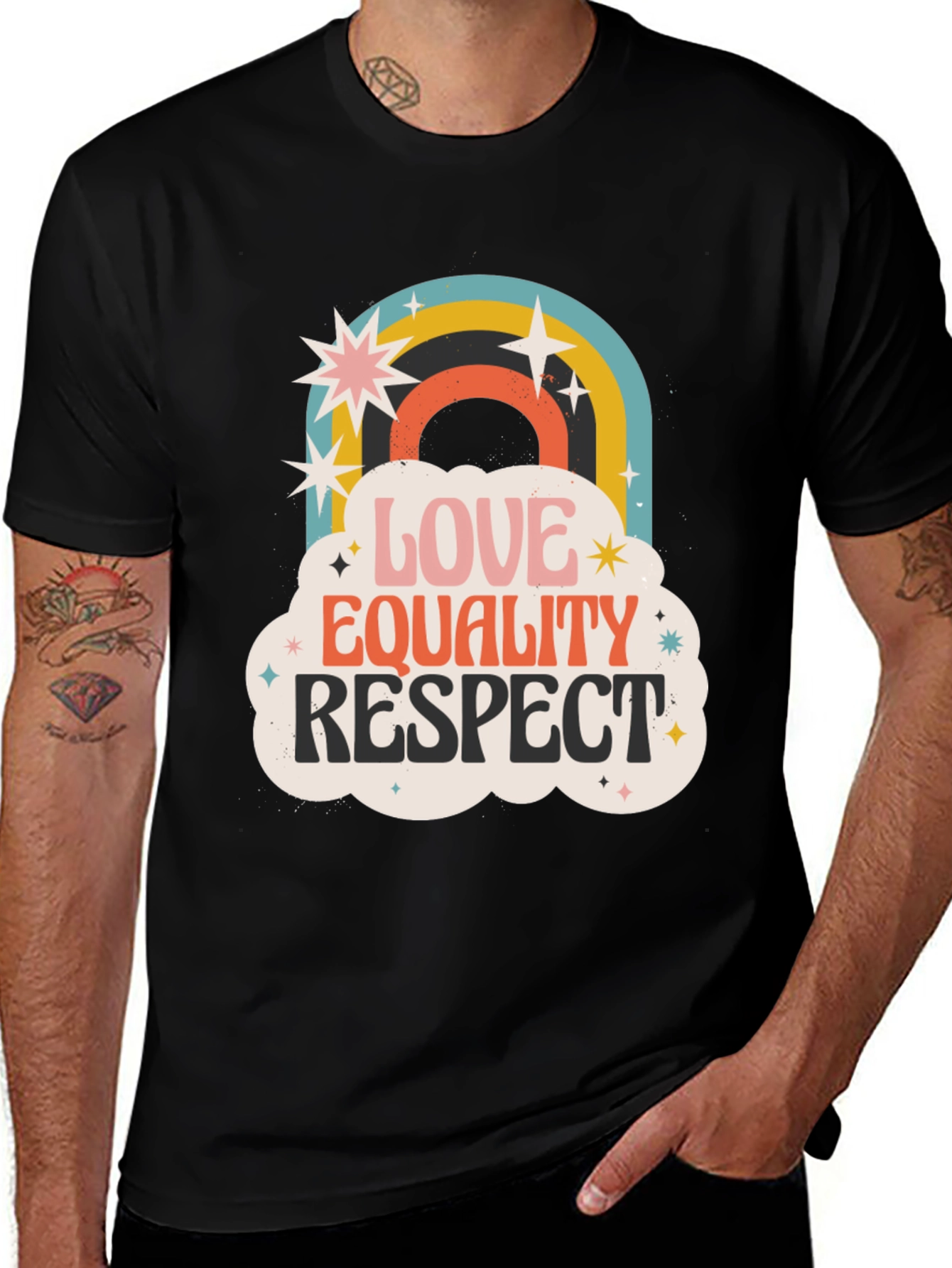 Love Equality Respect Retro Graphic Tee