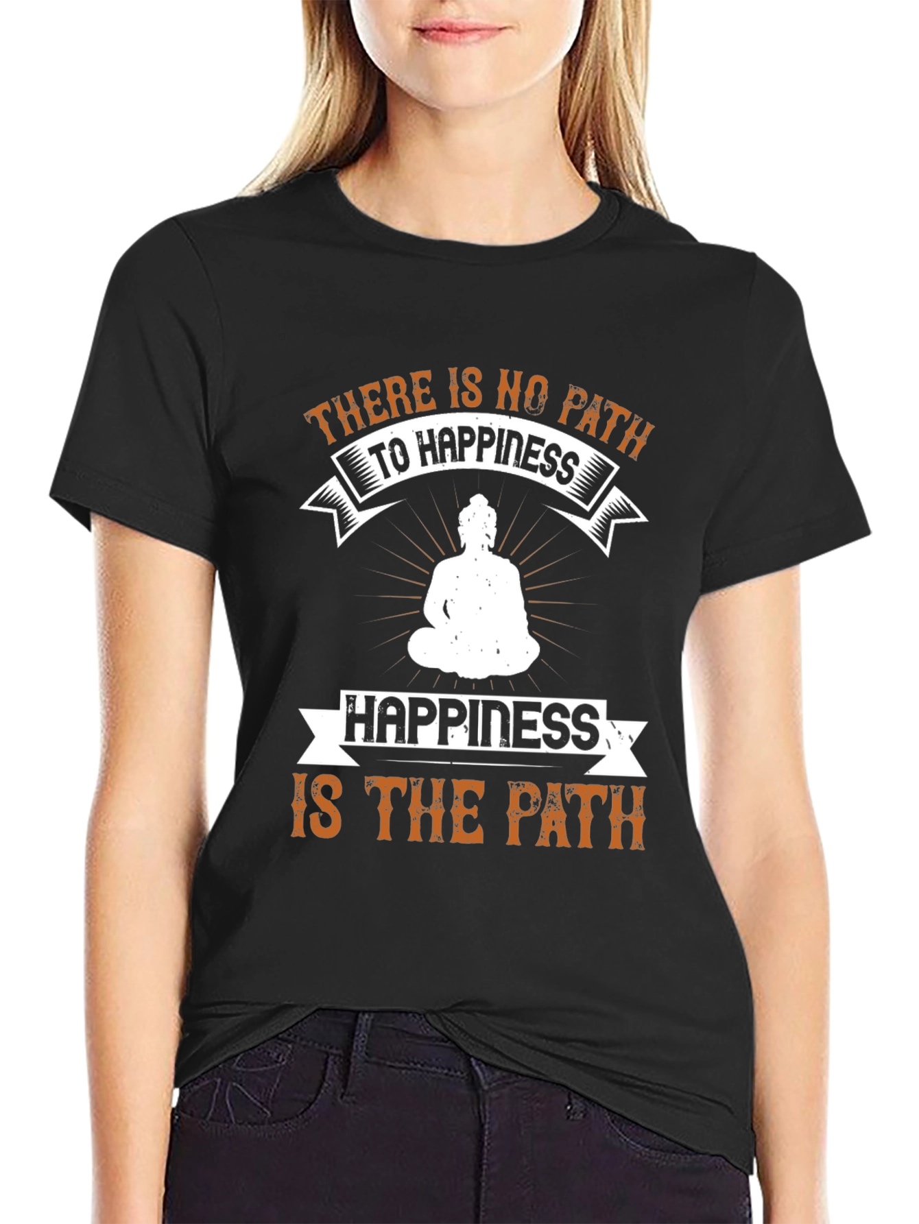 Inspirational Happiness Path Graphic Tee