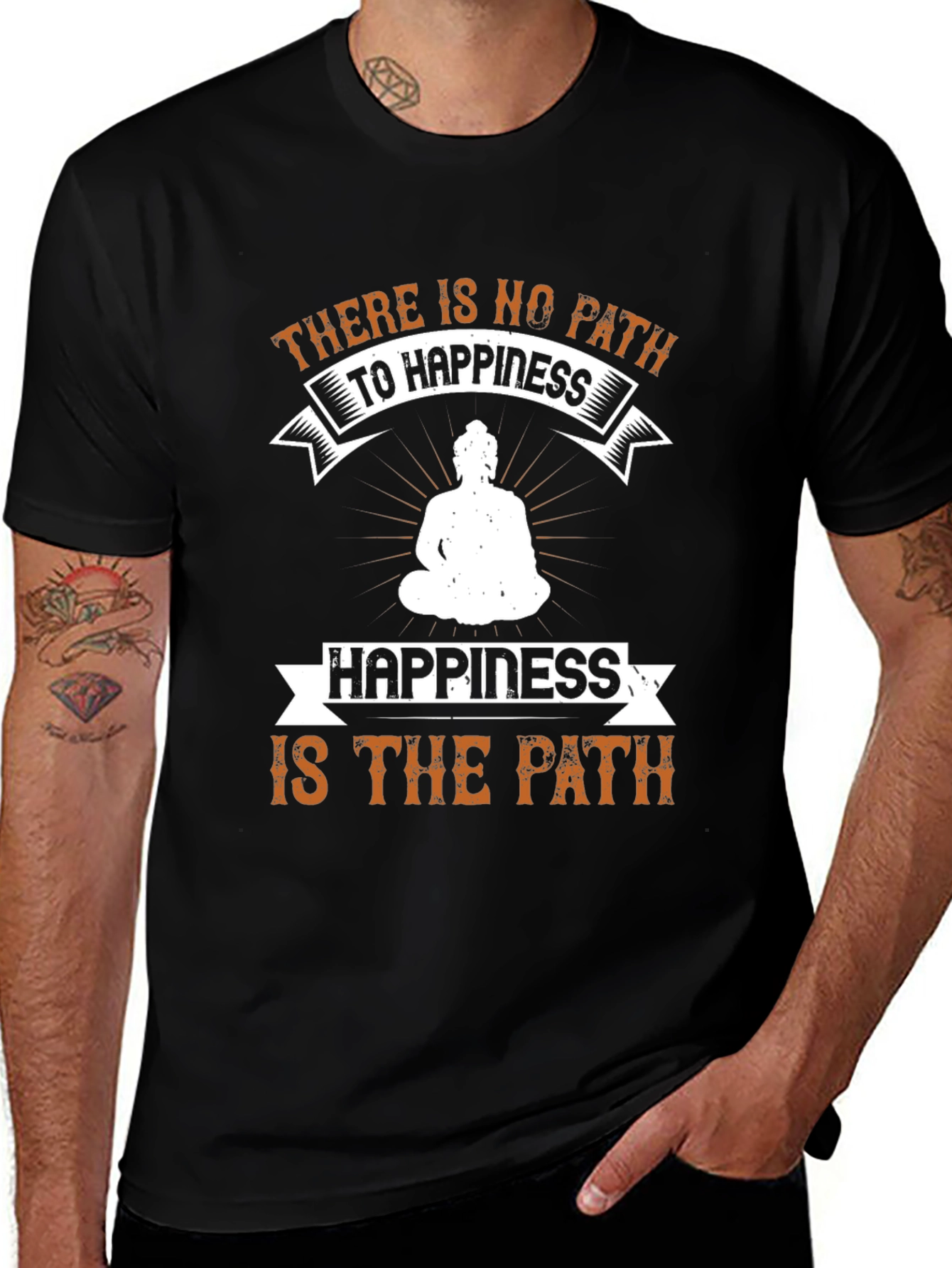 Inspirational Happiness Path Graphic Tee