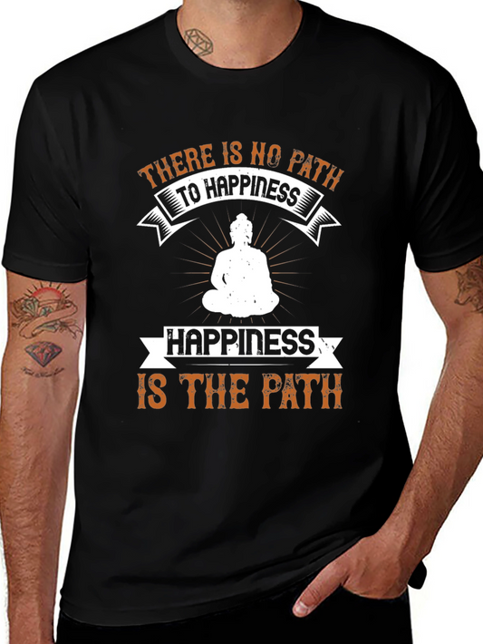 Inspirational Happiness Path Graphic Tee