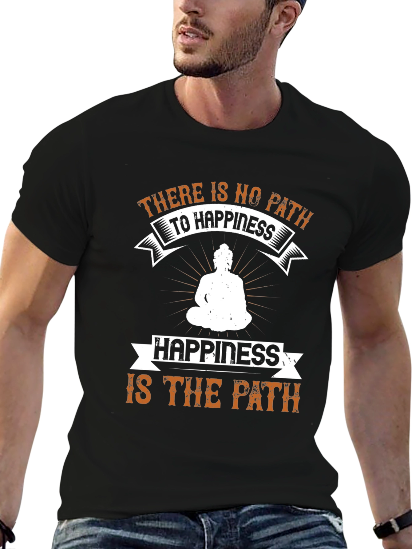 Inspirational Happiness Path Graphic Tee