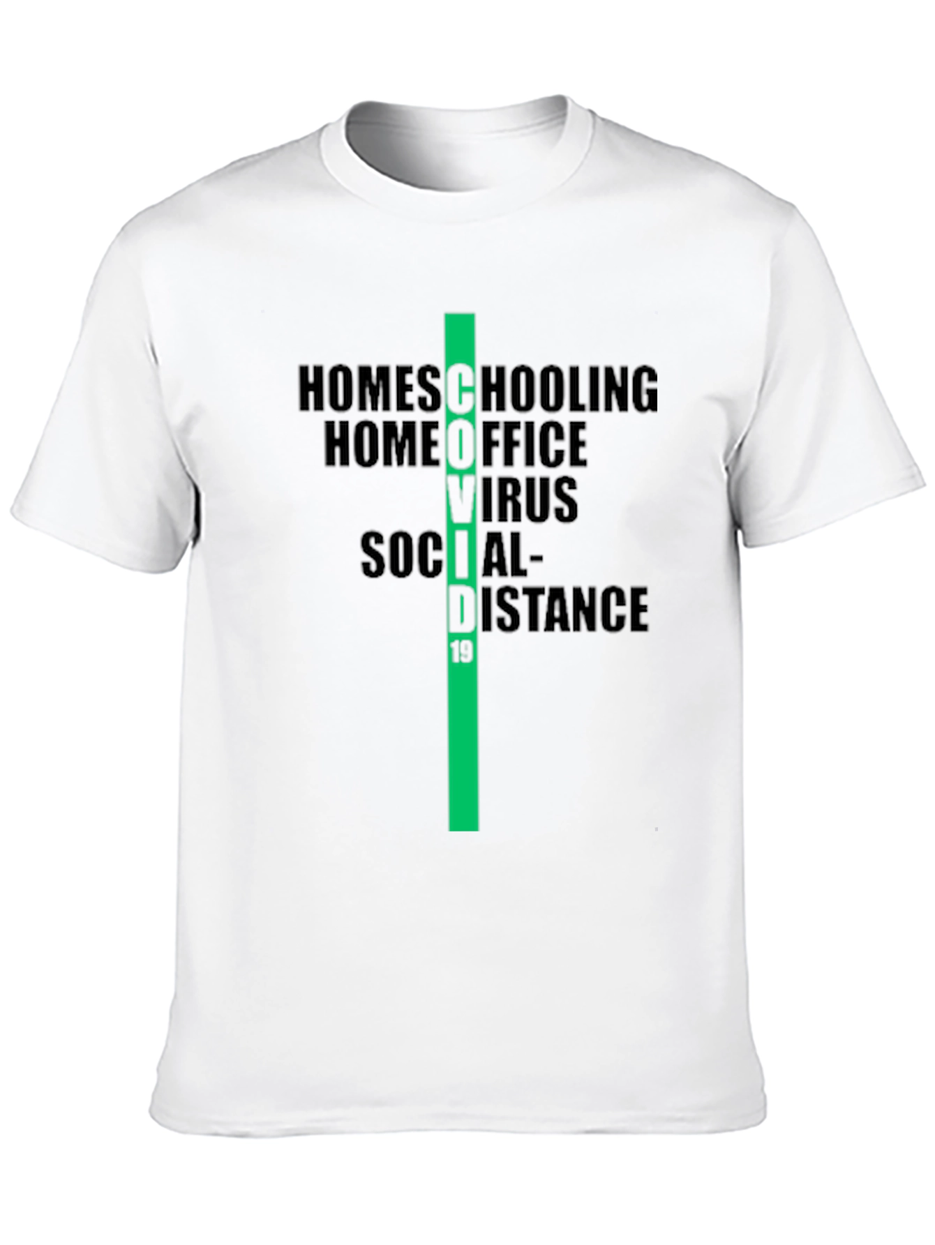COVID-19 Era T-Shirt: Homeschooling Home Office Design