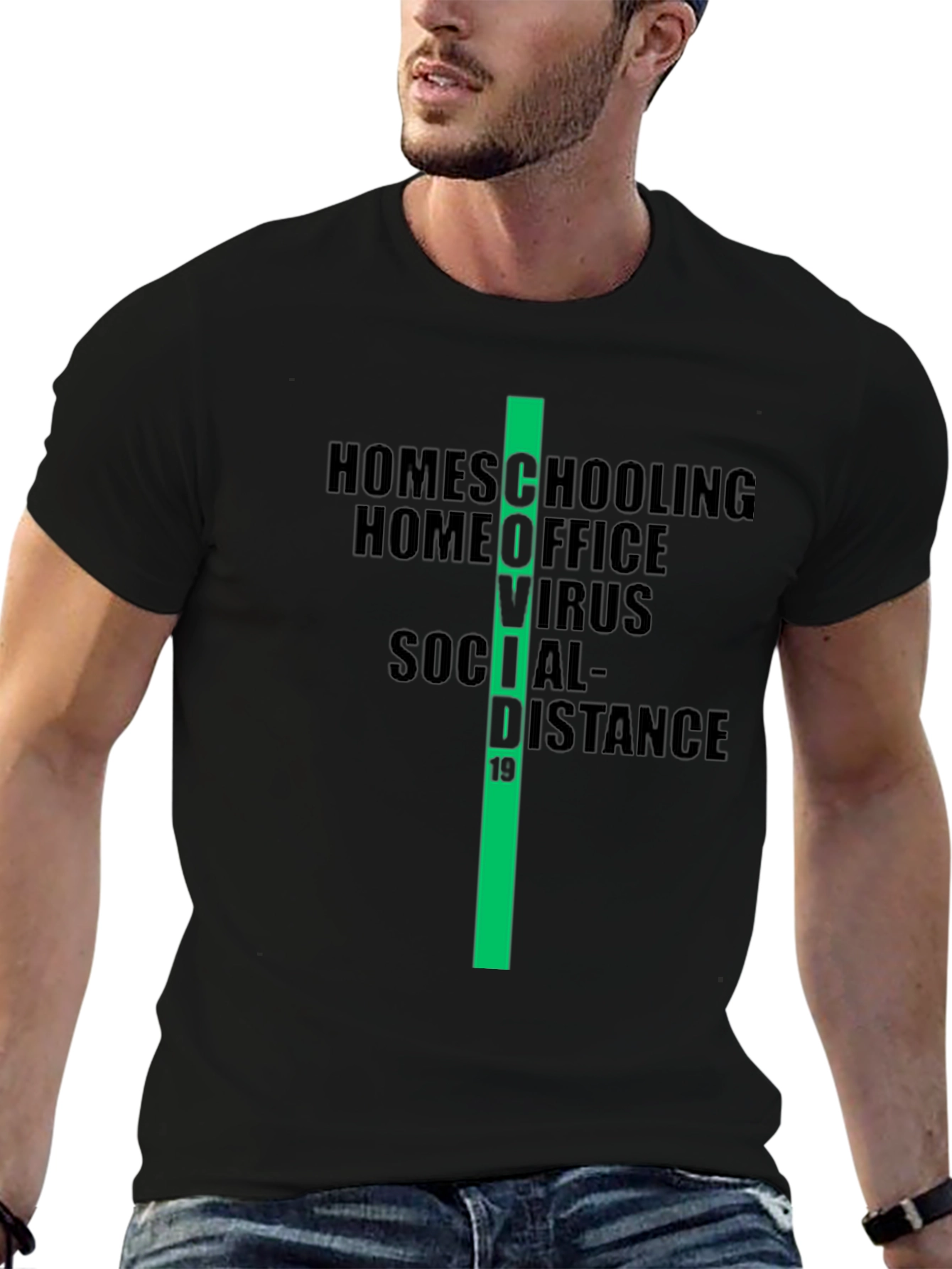 COVID-19 Era T-Shirt: Homeschooling Home Office Design