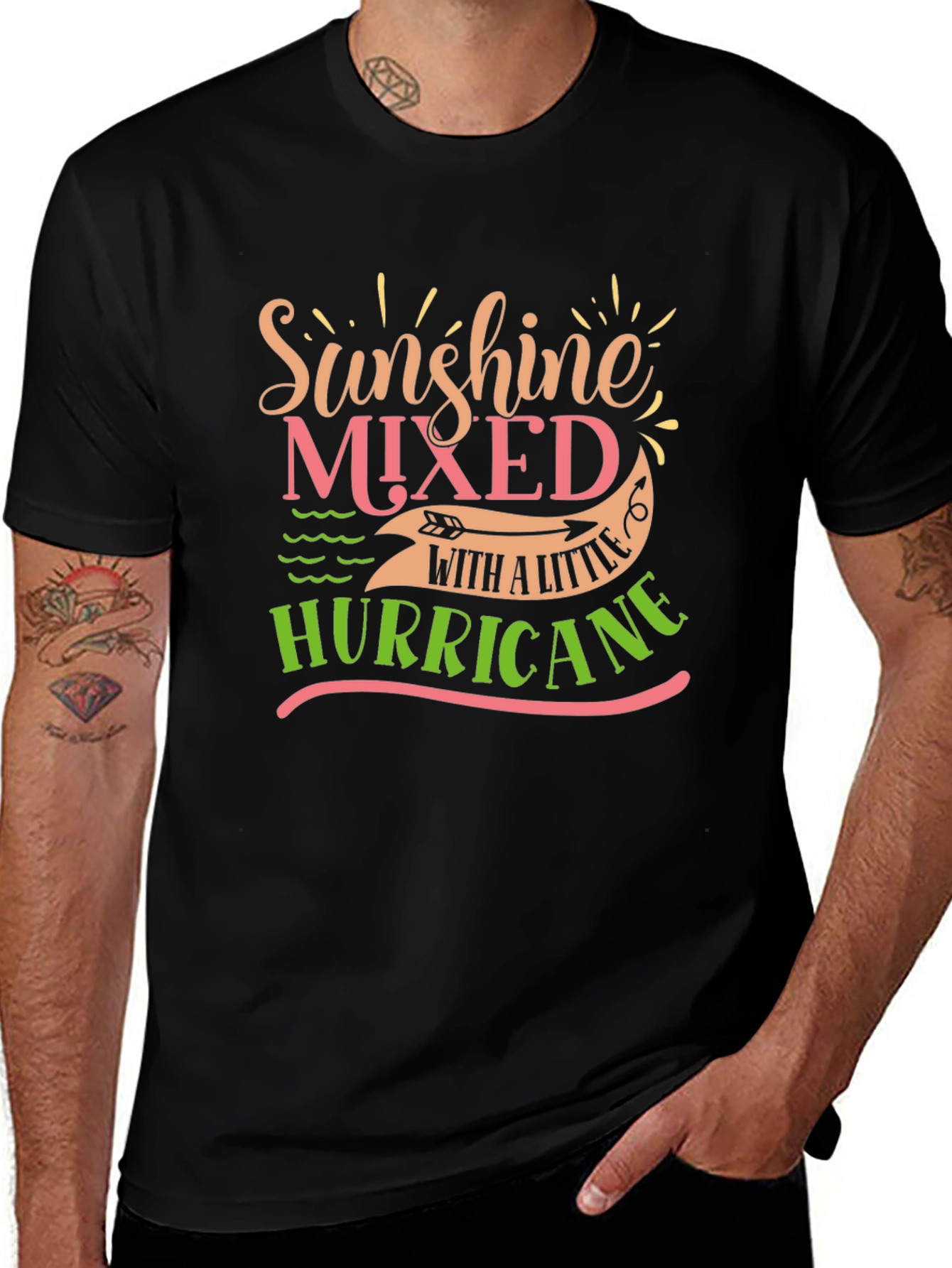 Sunshine Mixed With A Little Hurricane Graphic Tee