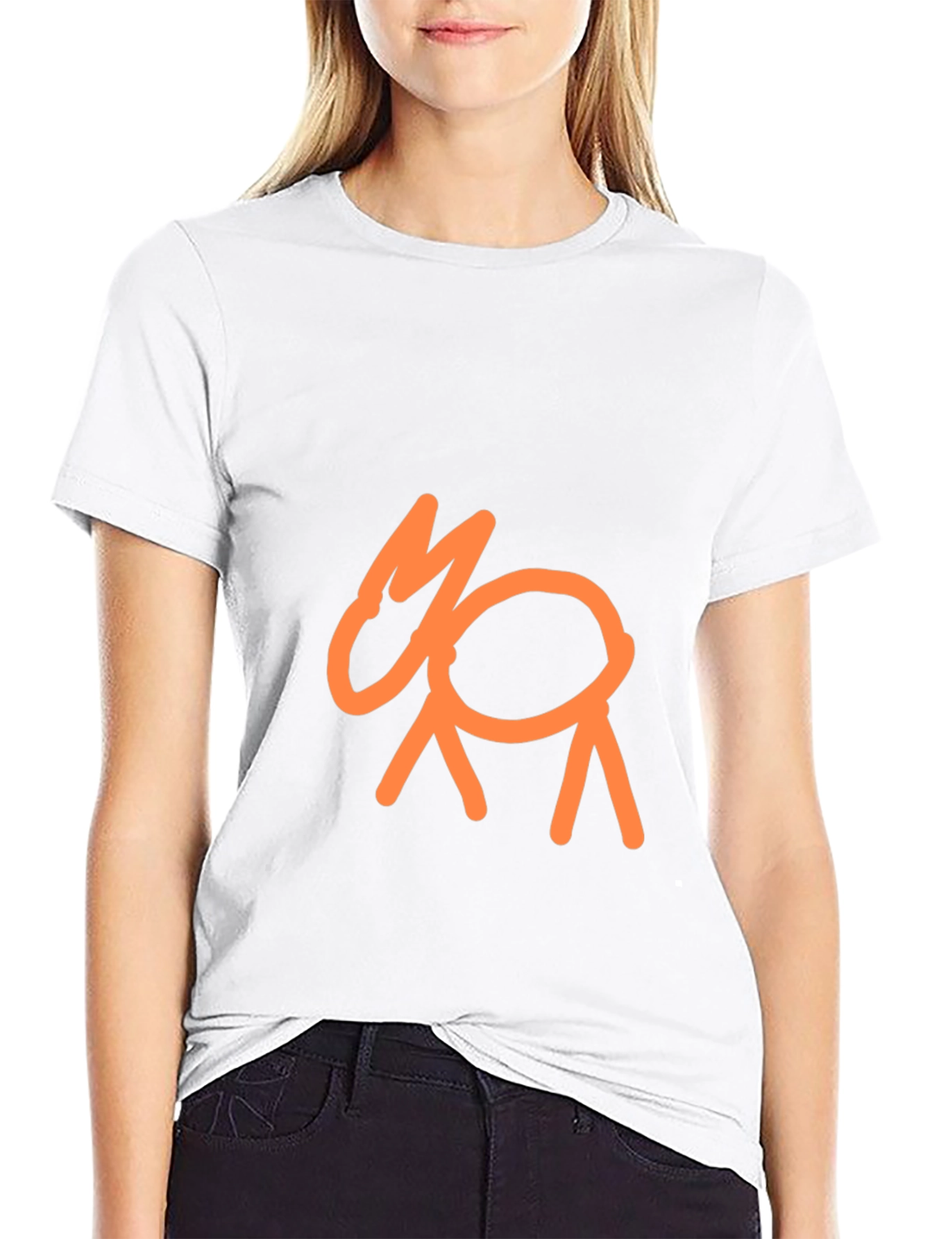 Modern Goat Graphic Black T-Shirt