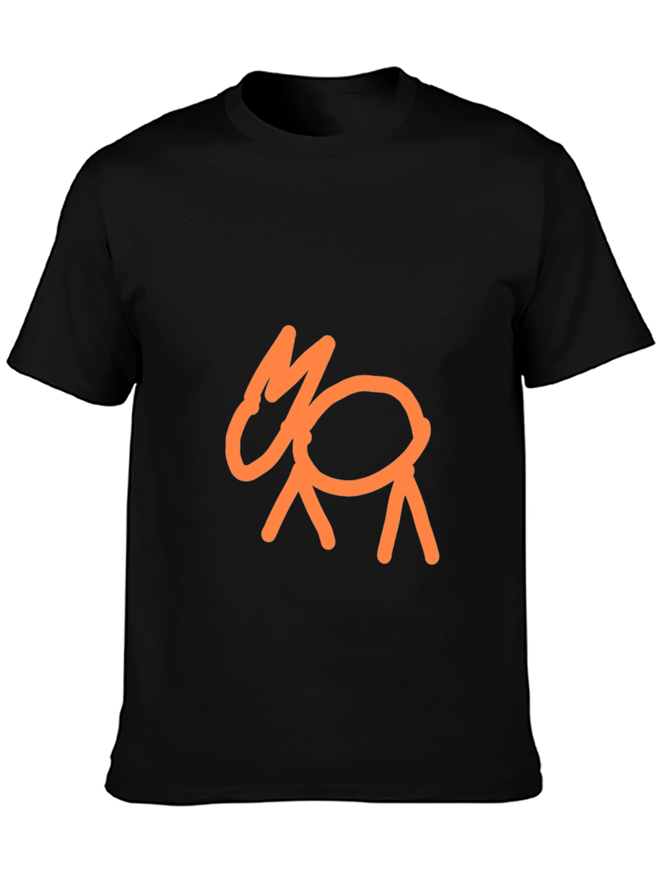 Modern Goat Graphic Black T-Shirt