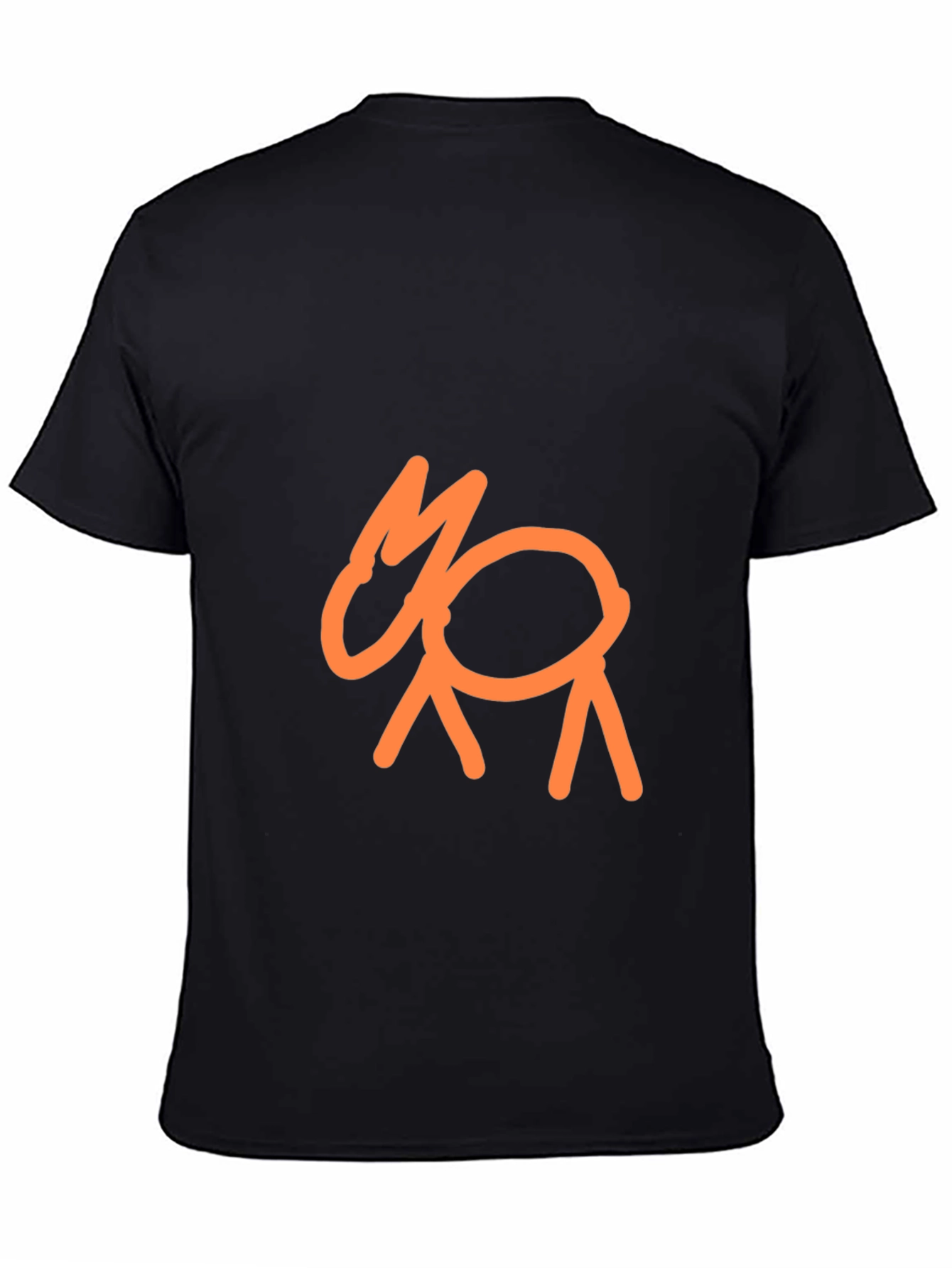 Modern Goat Graphic Black T-Shirt