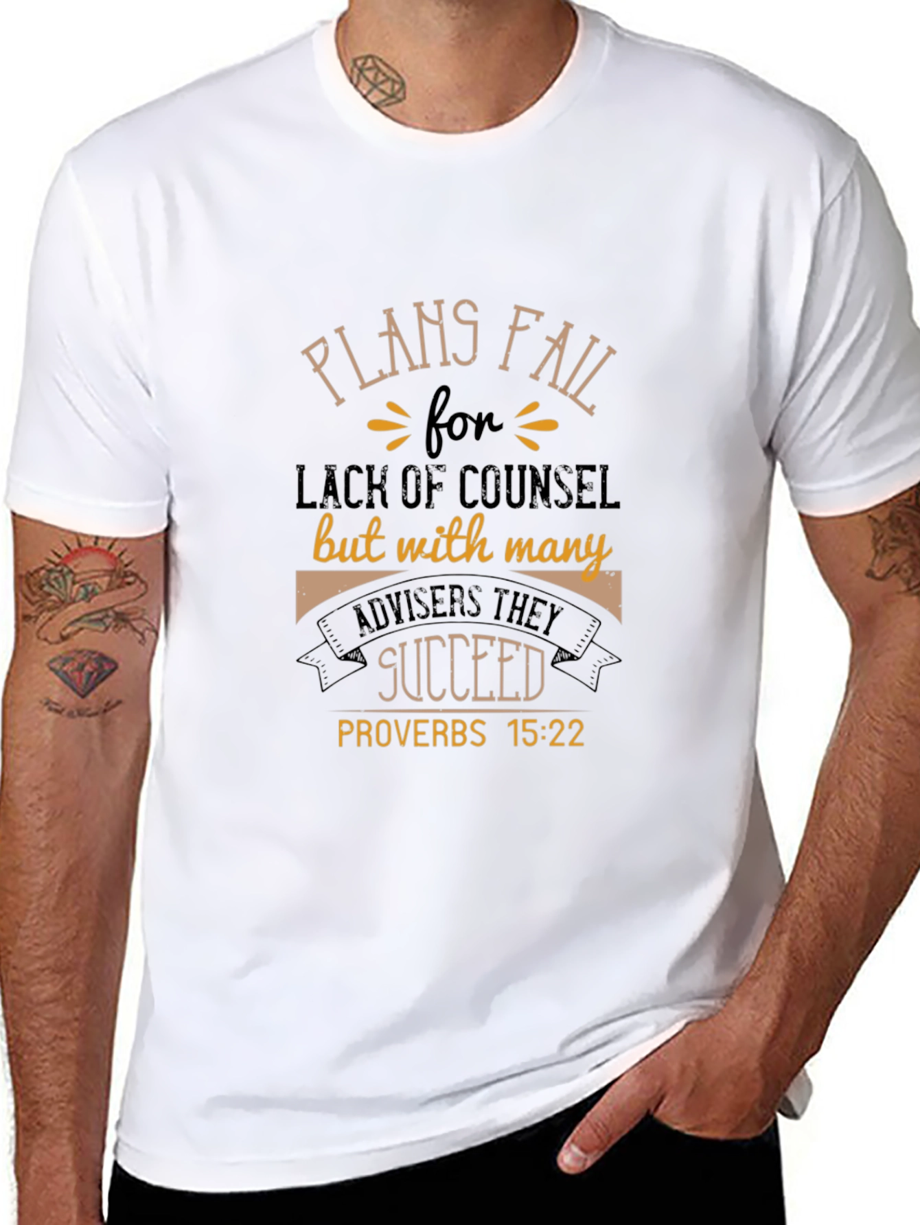 Plans Fail Proverbs T-Shirt