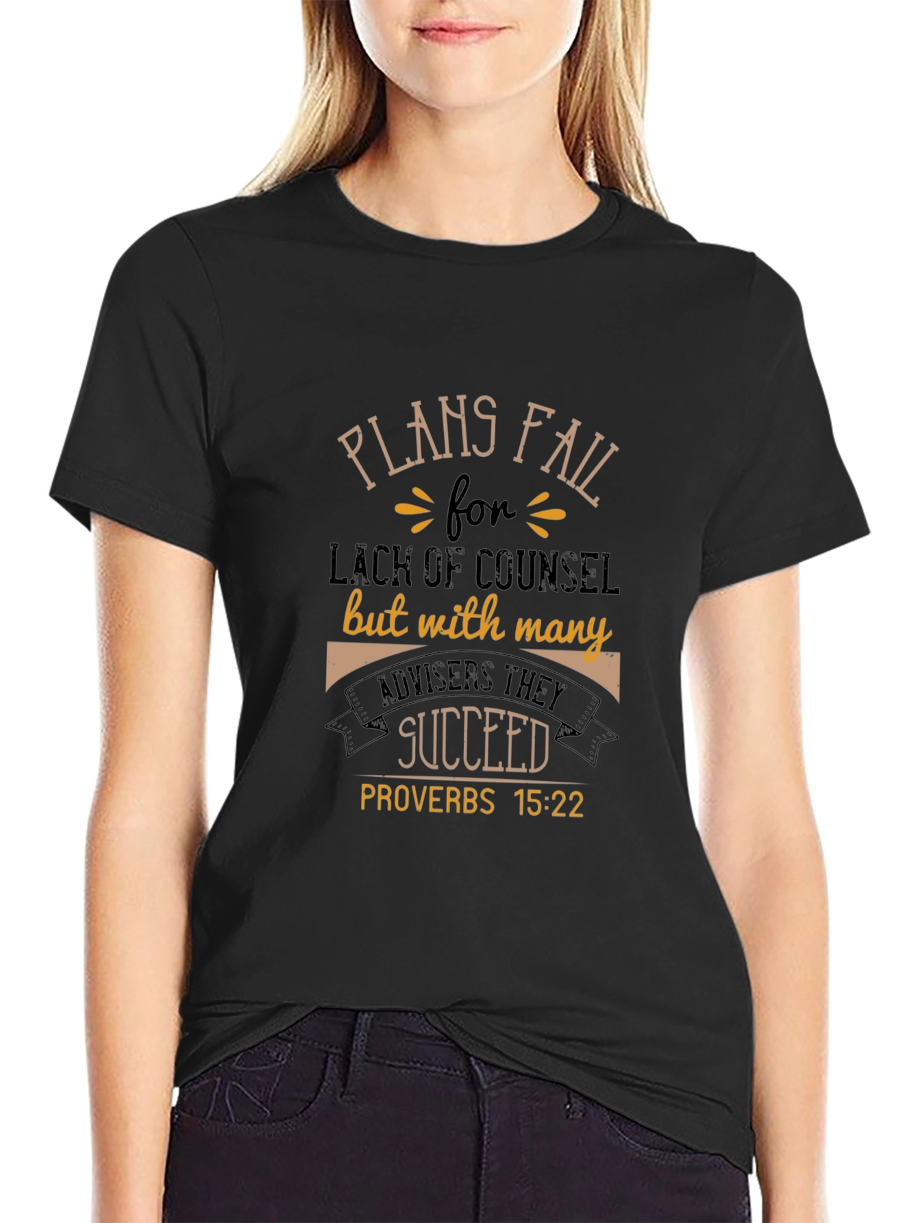 Plans Fail Proverbs T-Shirt