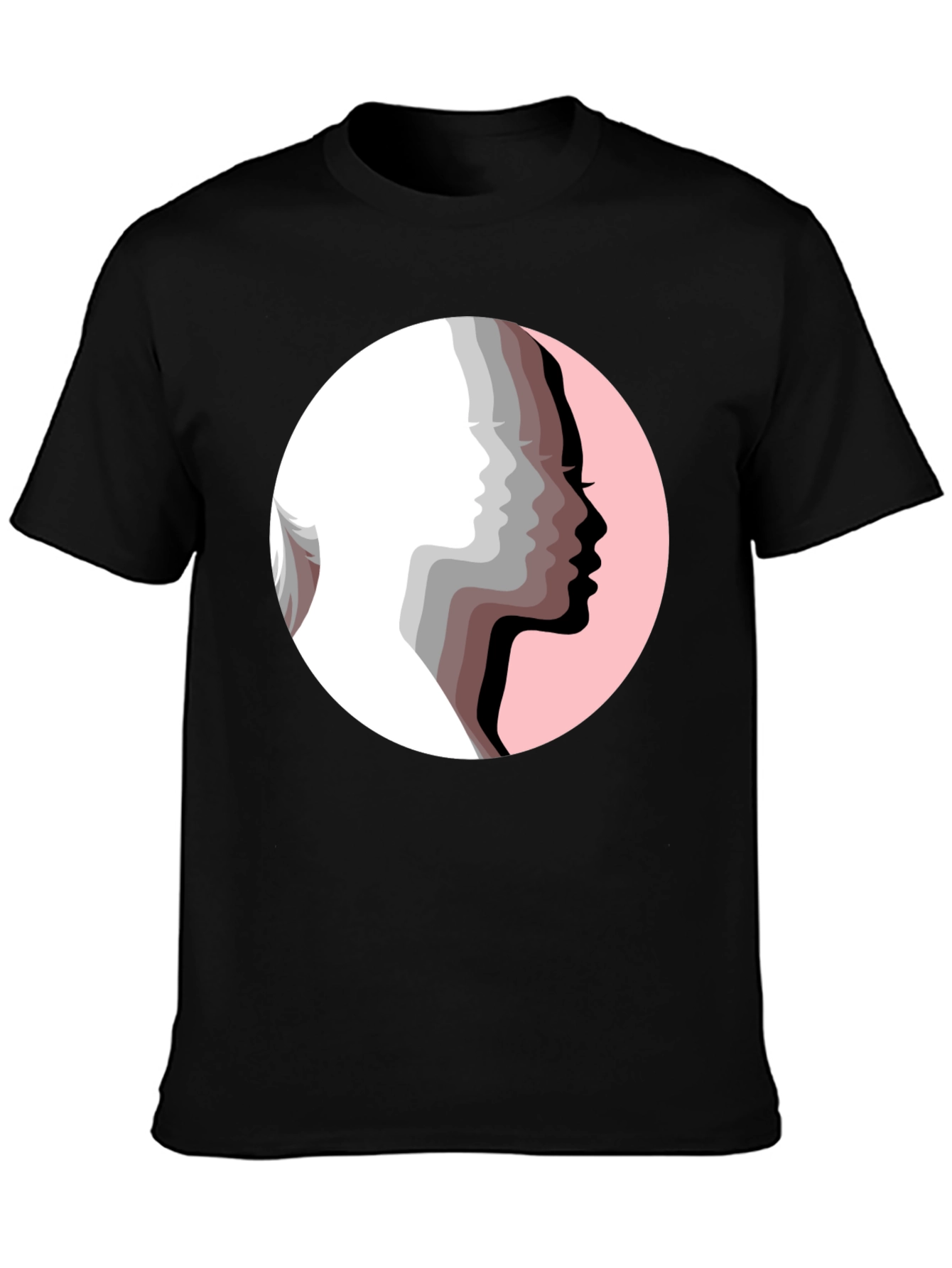 Silhouetted Faces Graphic Tee