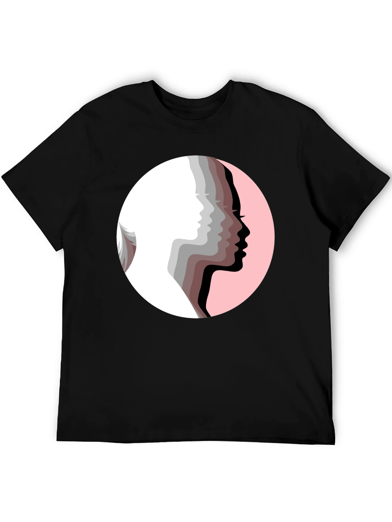 Silhouetted Faces Graphic Tee