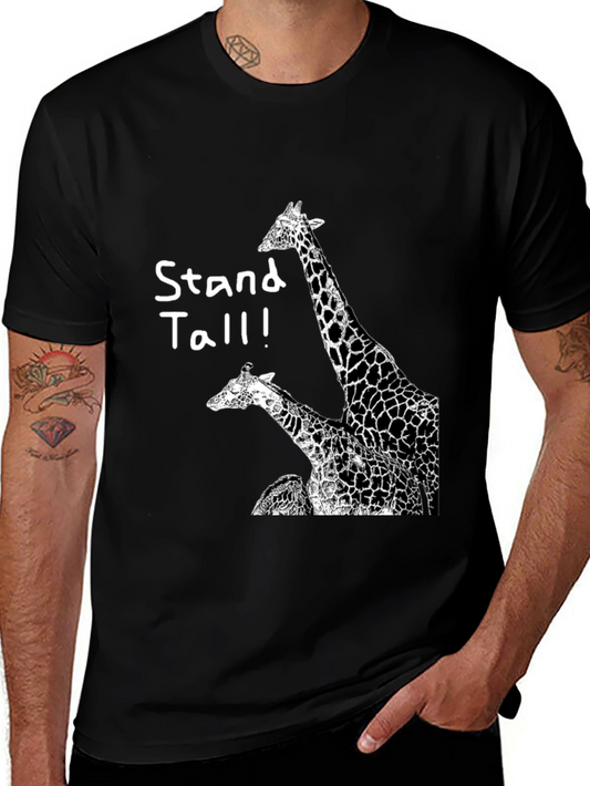 Stand Tall Giraffe Graphic Tee