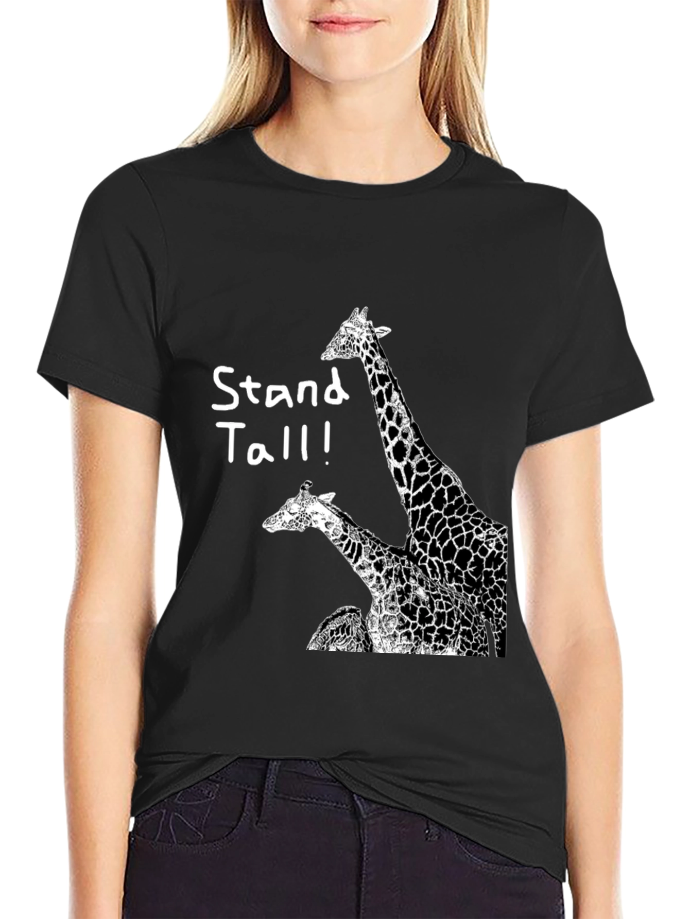 Stand Tall Giraffe Graphic Tee