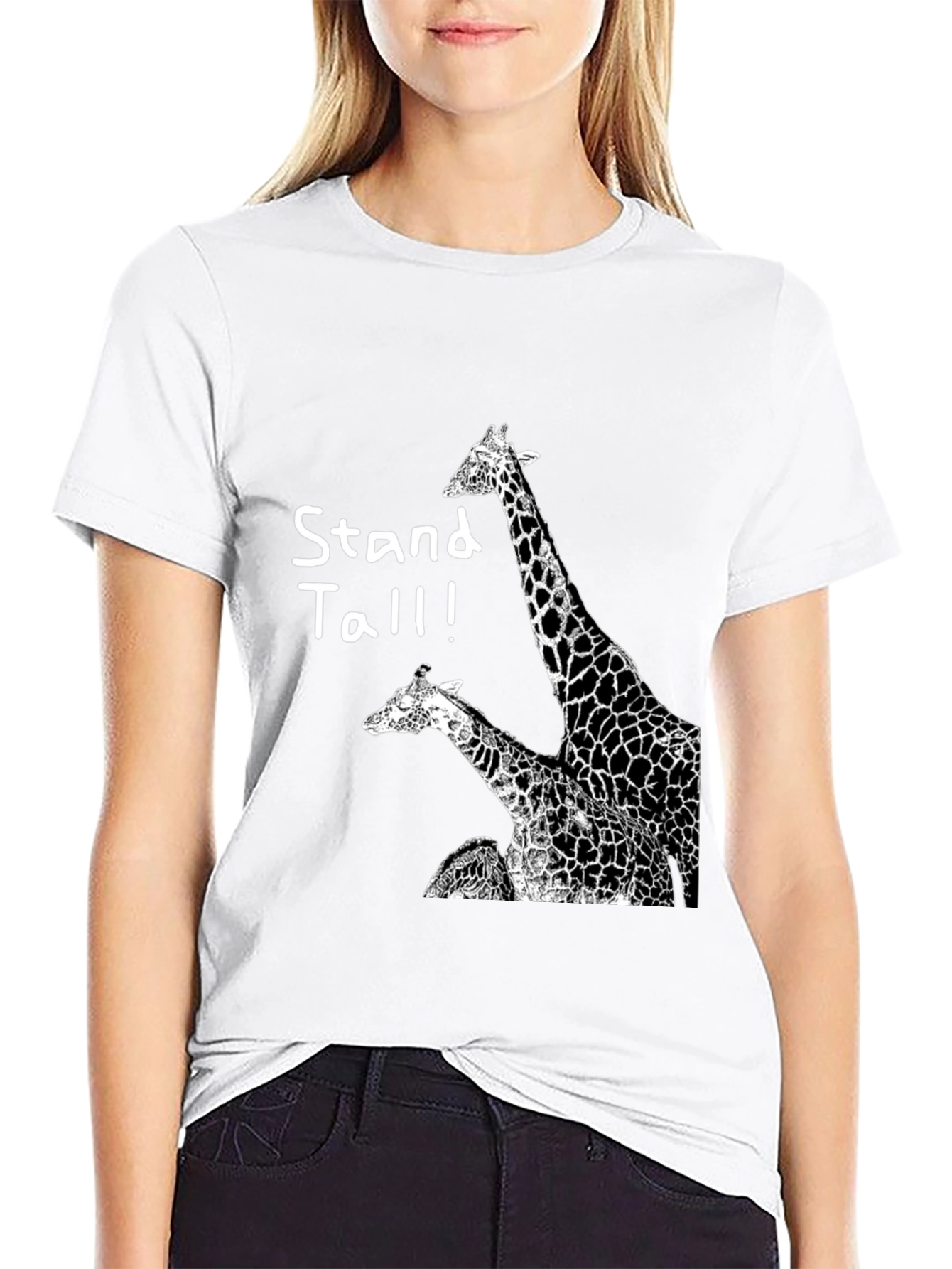 Stand Tall Giraffe Graphic Tee