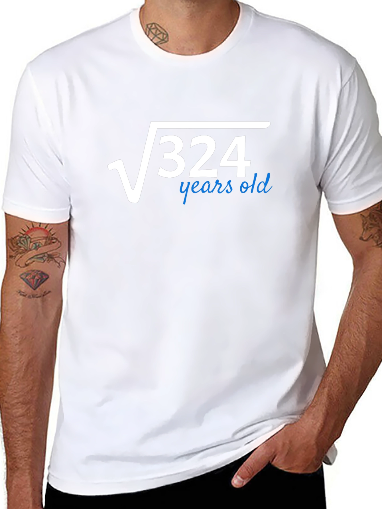 Funny 18th Birthday T-Shirt: Square Root of 324