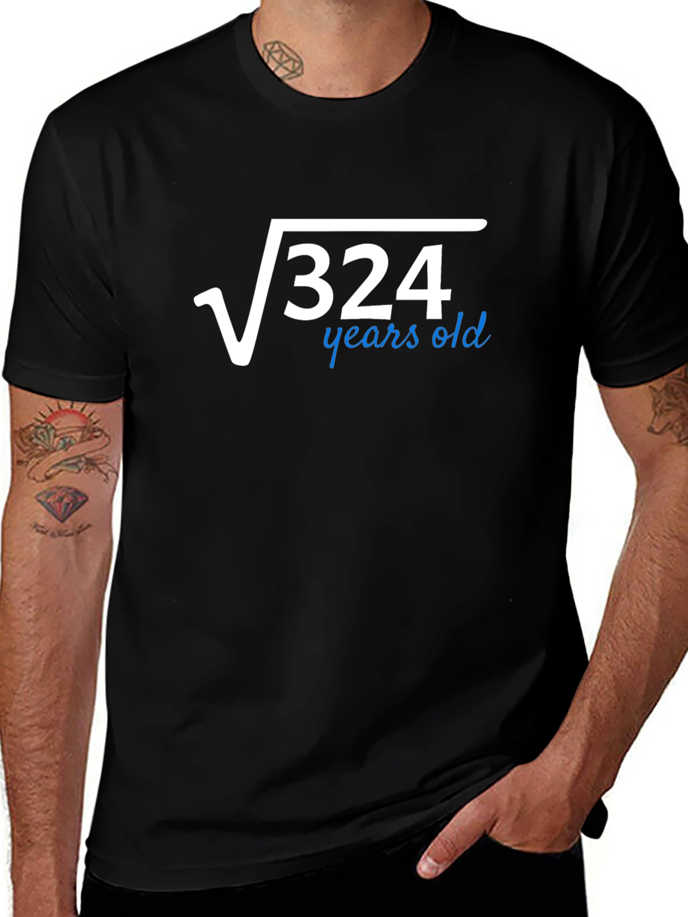 Funny 18th Birthday T-Shirt: Square Root of 324